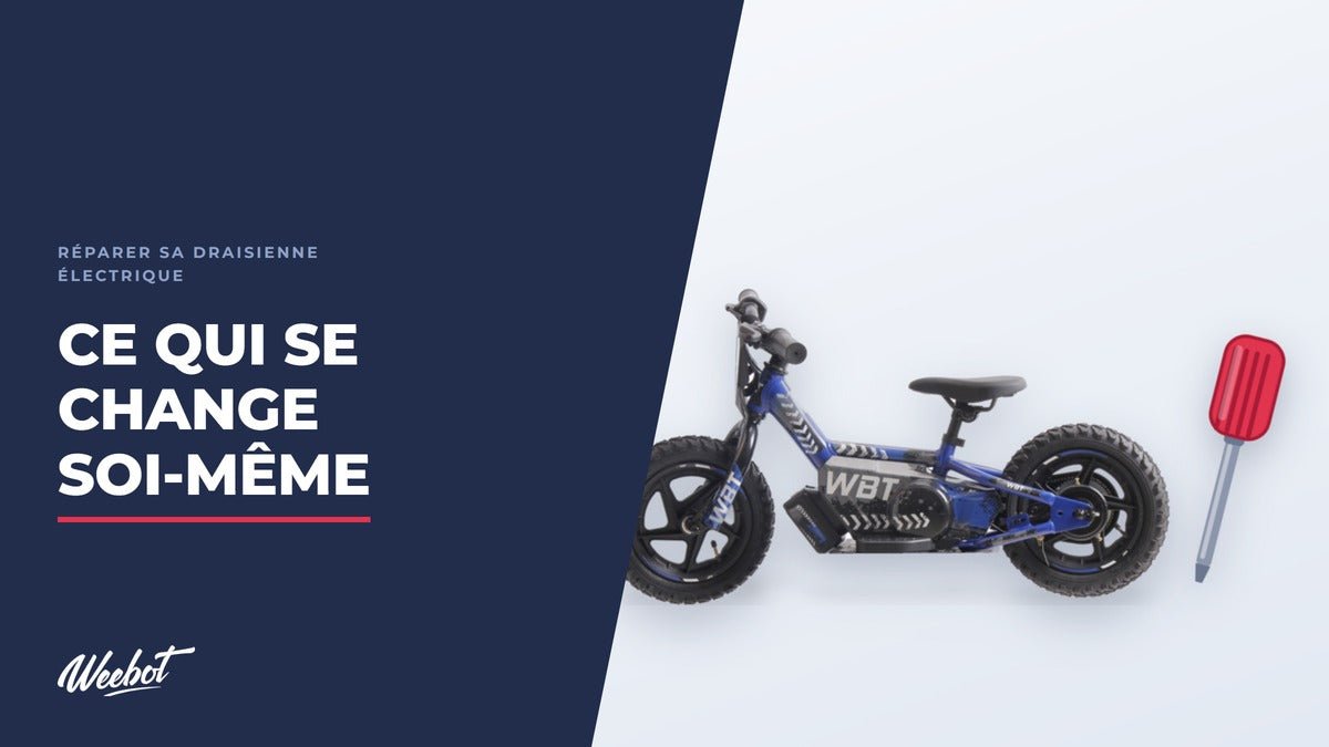 Réparer une draisienne électrique : ce qui se change soi-même - Weebot