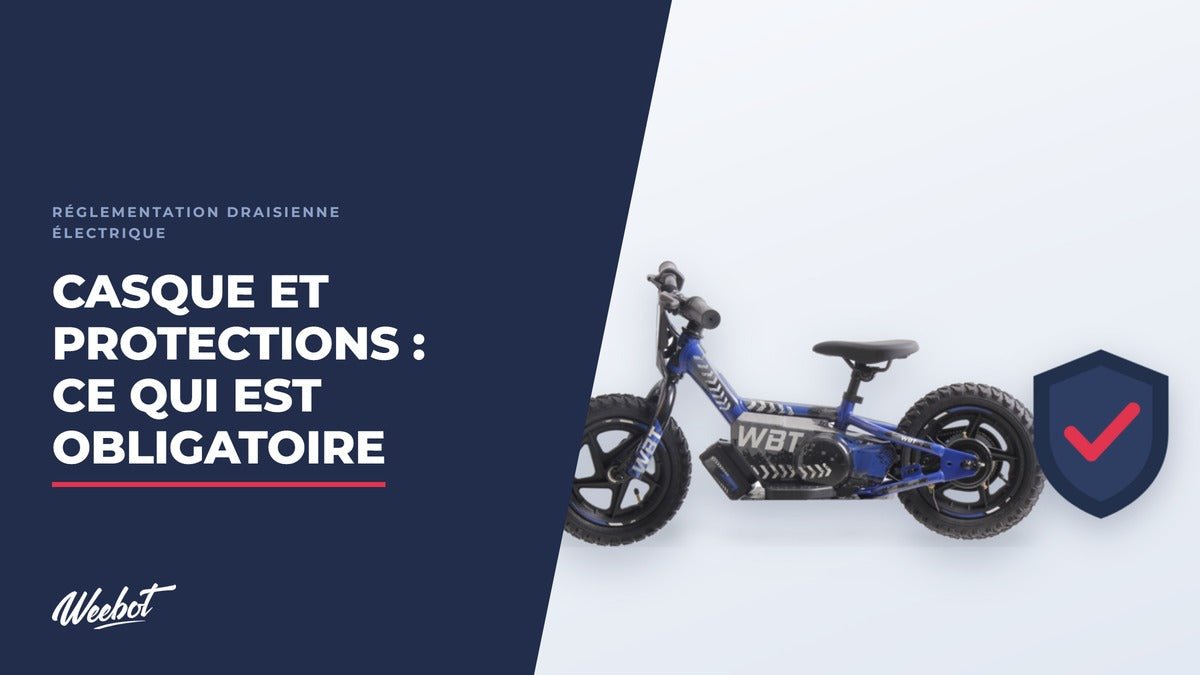 Casque et protections en draisienne électrique : ce qui est obligatoire, ce qui est utile - Weebot