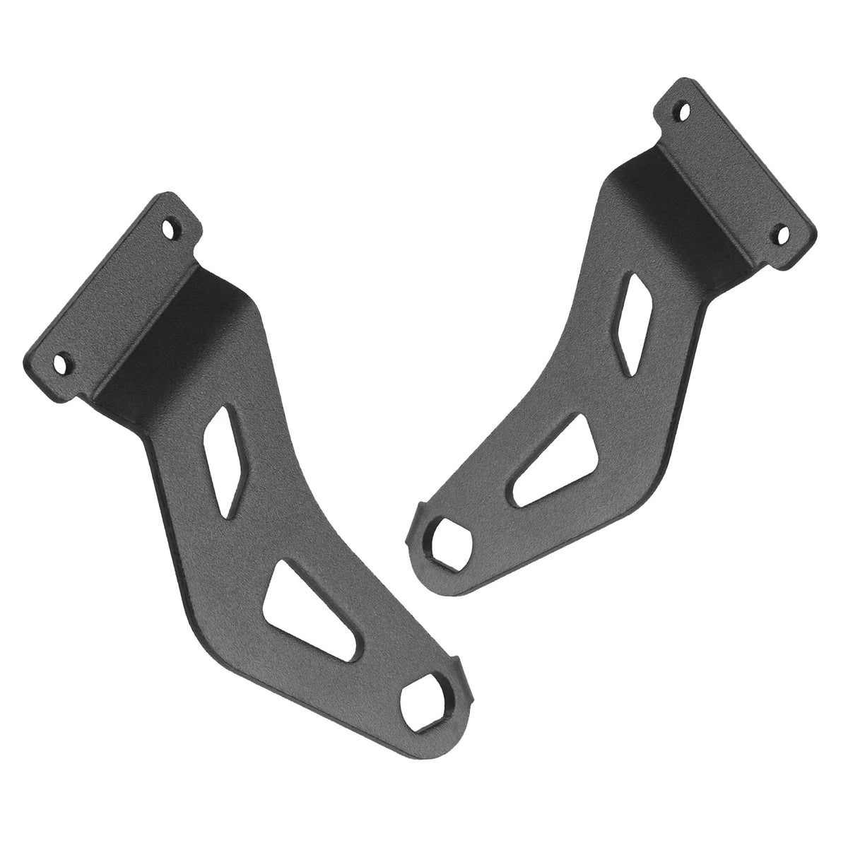 Supports métalliques de garde-boue arrière gauche et droit de couleur noire