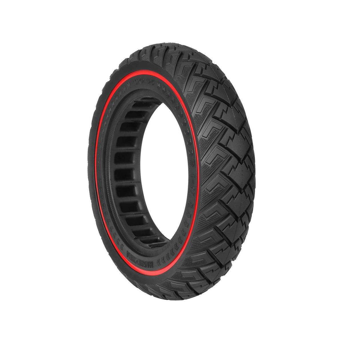 Pneu Plein Tout-Terrain 10 Pouces (10x2,125) Rouge