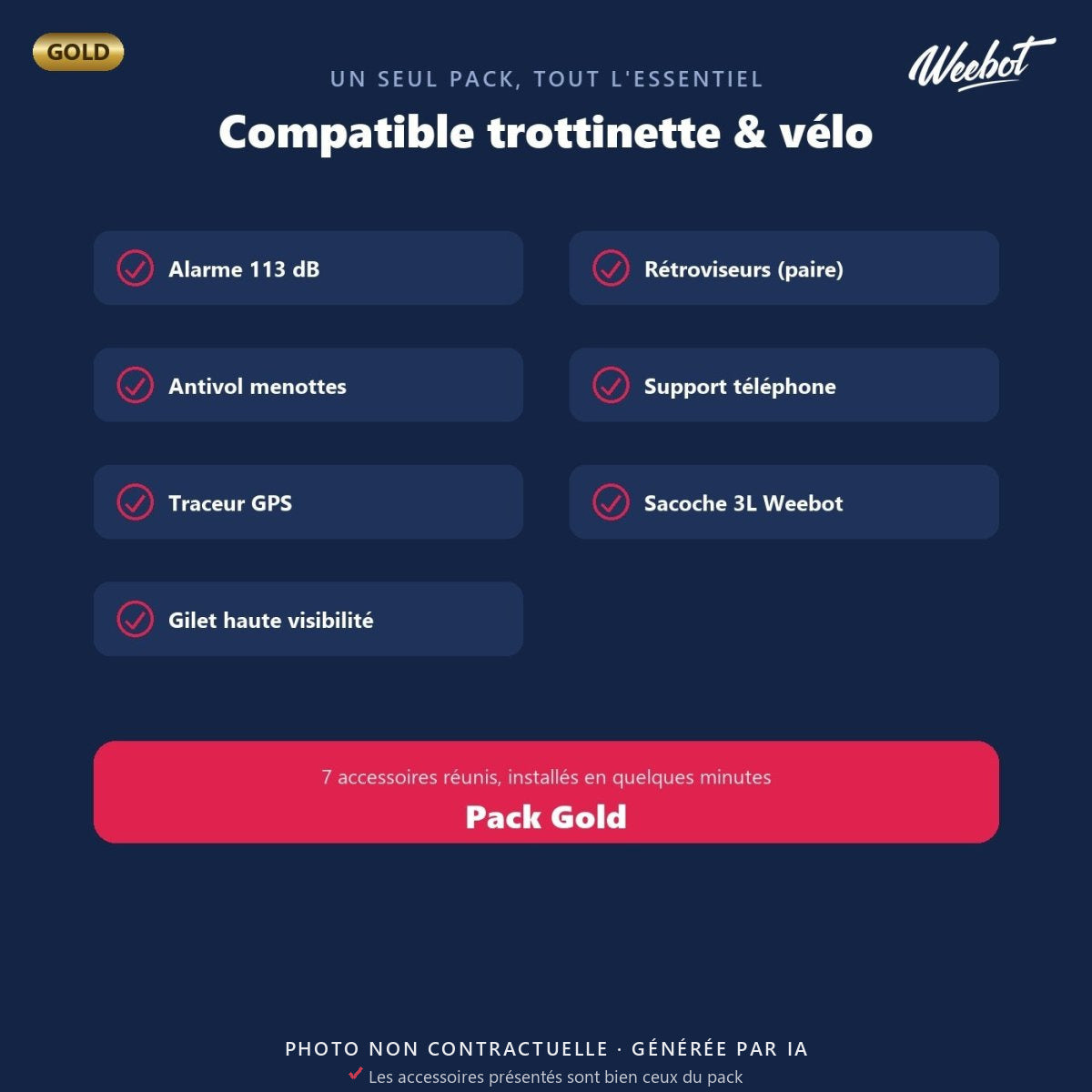 Pack Gold - Accessoires - Weebot