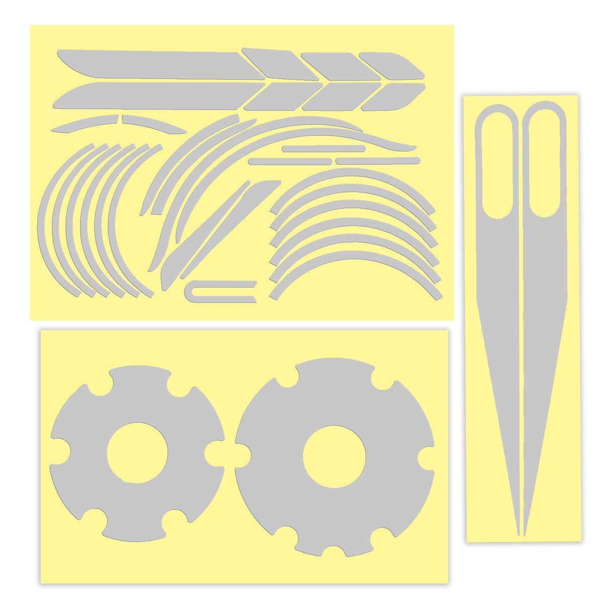 Stickers Réfléchissants Châssis Blanc