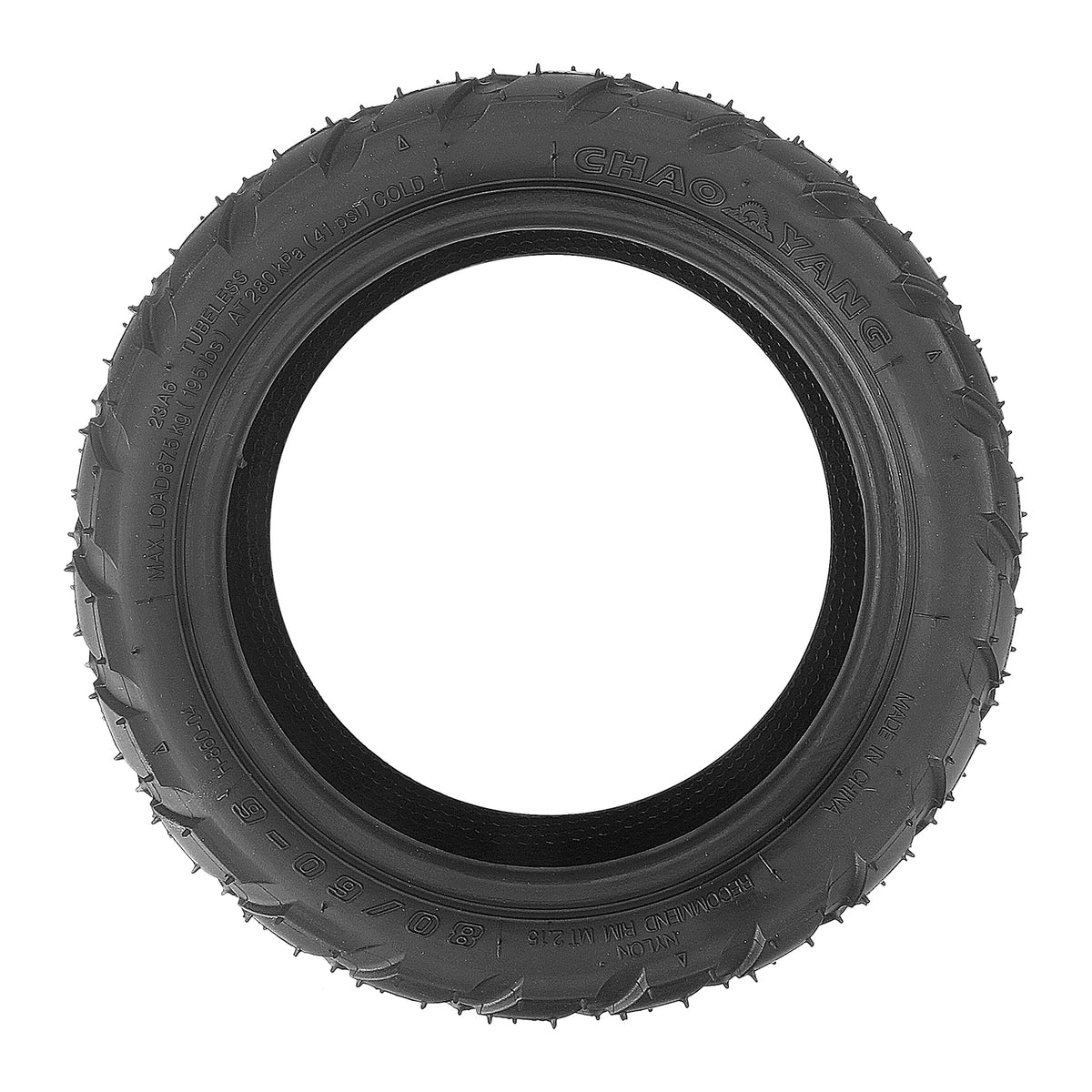 Pneu Tubeless Chaoyang 10 Pouces (80/60-6), vue 4