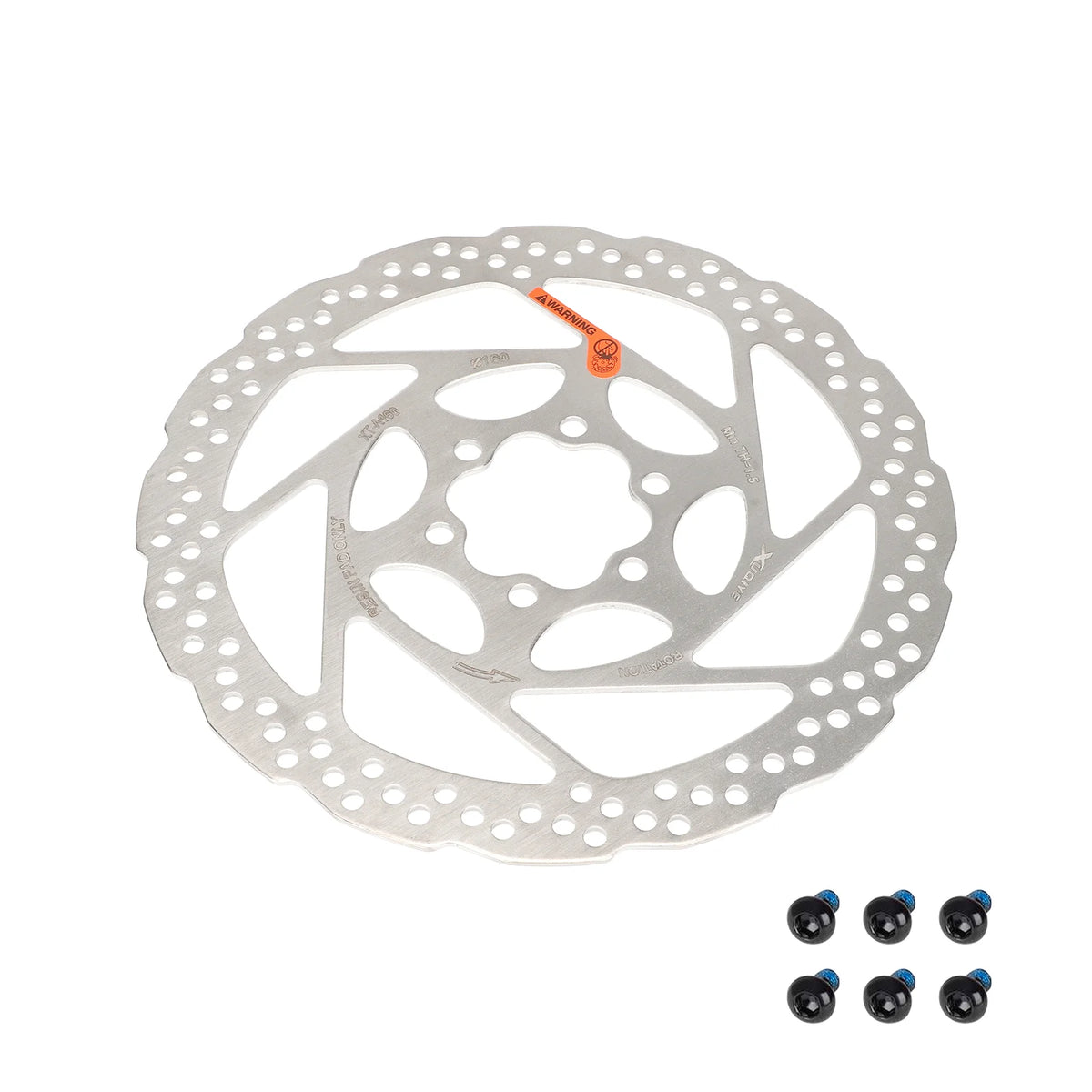 Disque de frein 160 mm 6 trous en acier inoxydable avec ses vis de fixation