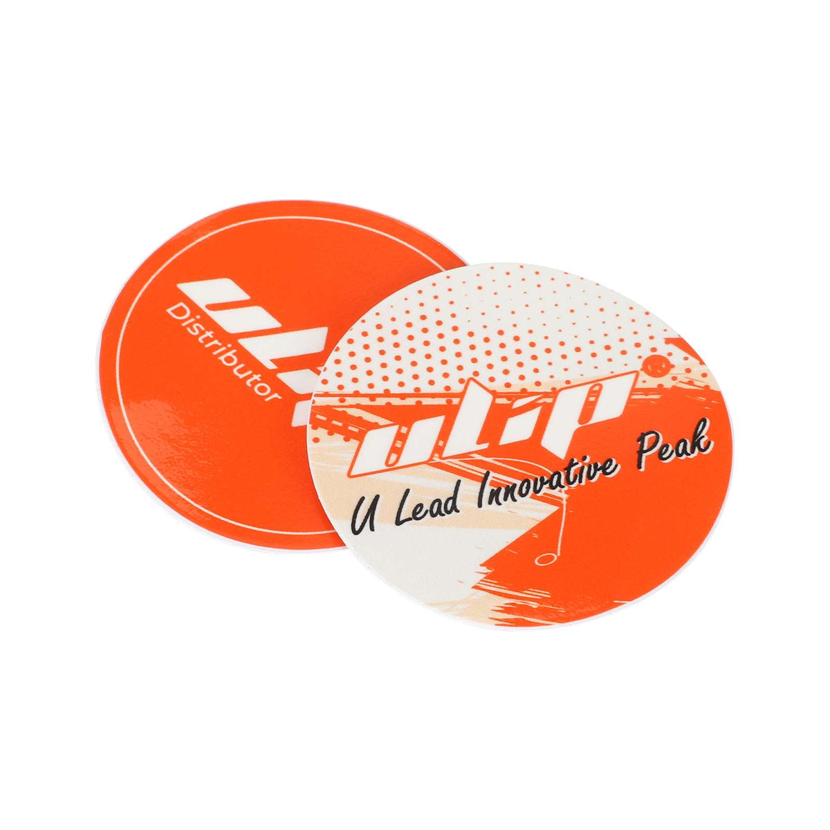 Lot de 2 Autocollants Ronds Orange (5 cm), vue 4