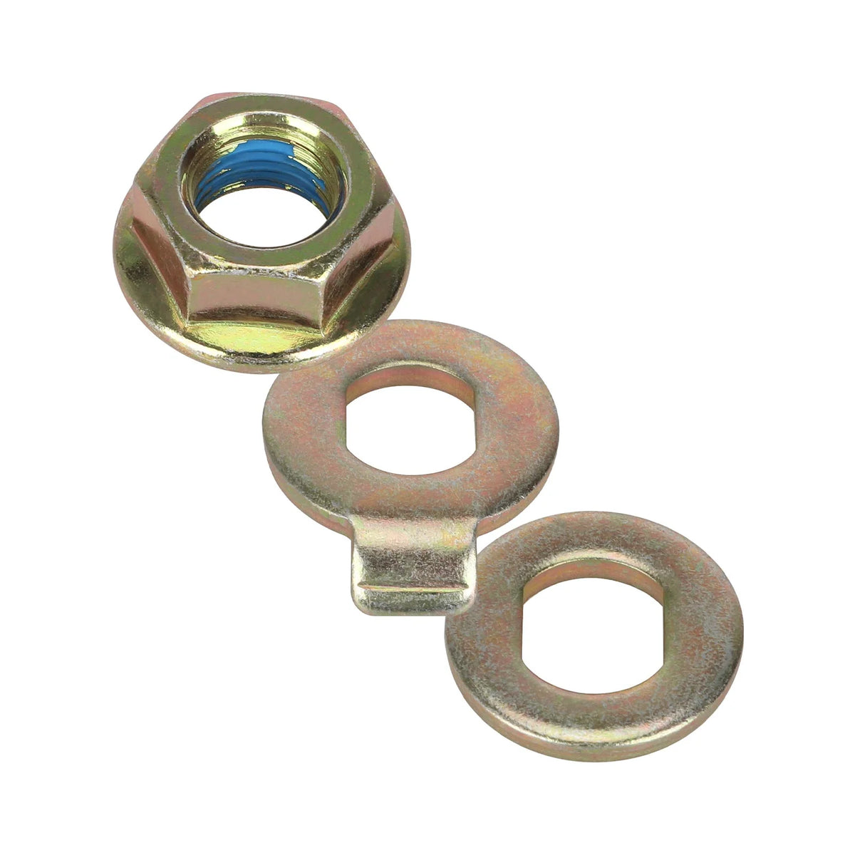 Écrou de fixation moteur 12 mm avec rondelles plate et à ergot
