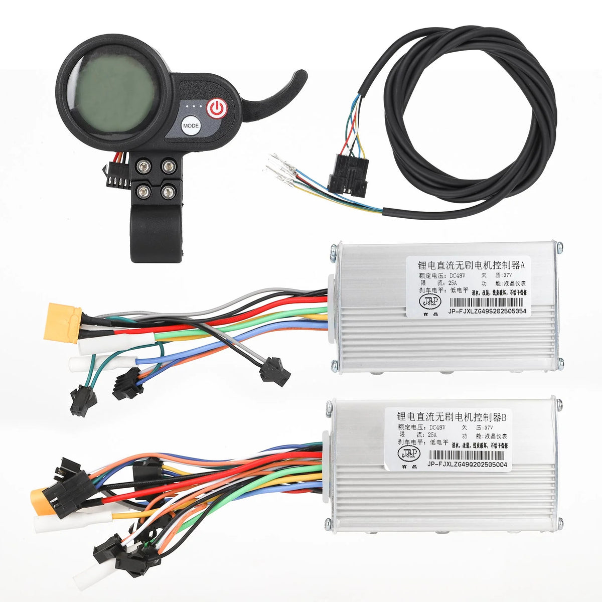 Kit Contrôleurs Double Moteur 48V 25A et Afficheur LCD JP avec Câblage, vue 6