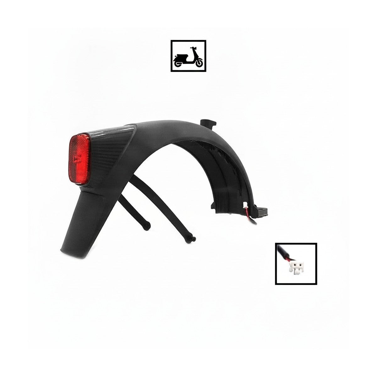 Garde - boue arrière complet pour Trottinette Électrique Ninebot Segway Max G2 - Weebot