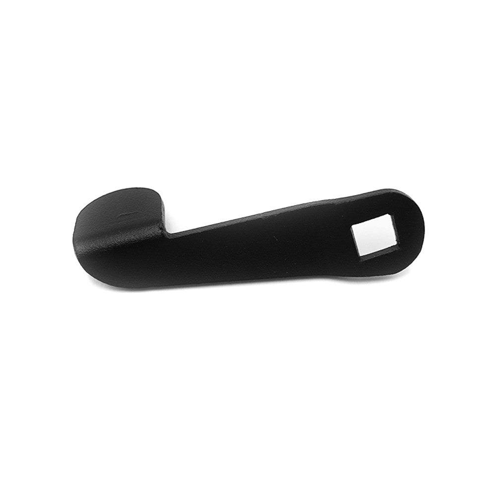 Loquet de pliage noir en métal pour trottinette électrique vu de profil sur fond blanc