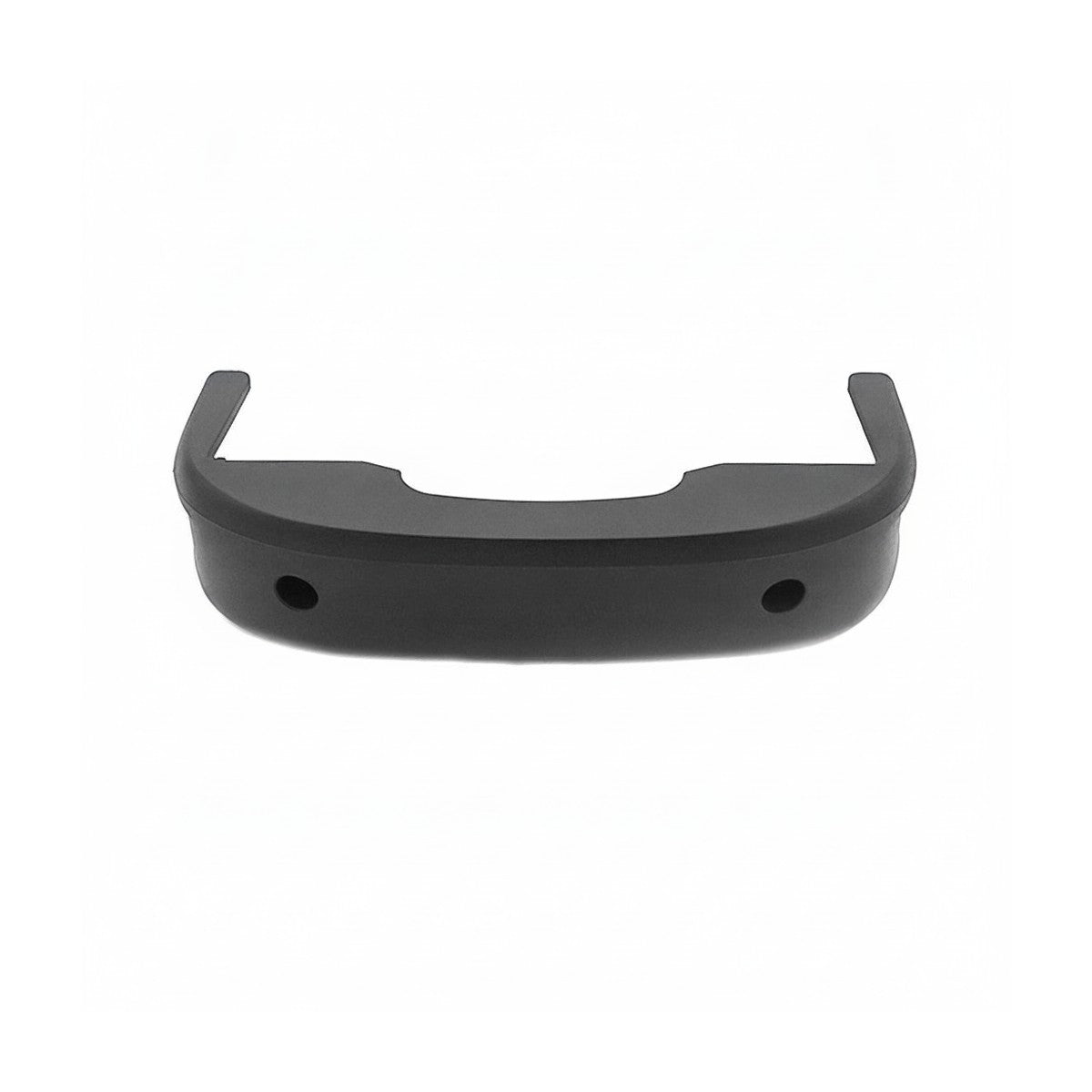 Cache deck avant en plastique noir pour trottinette électrique vu de face