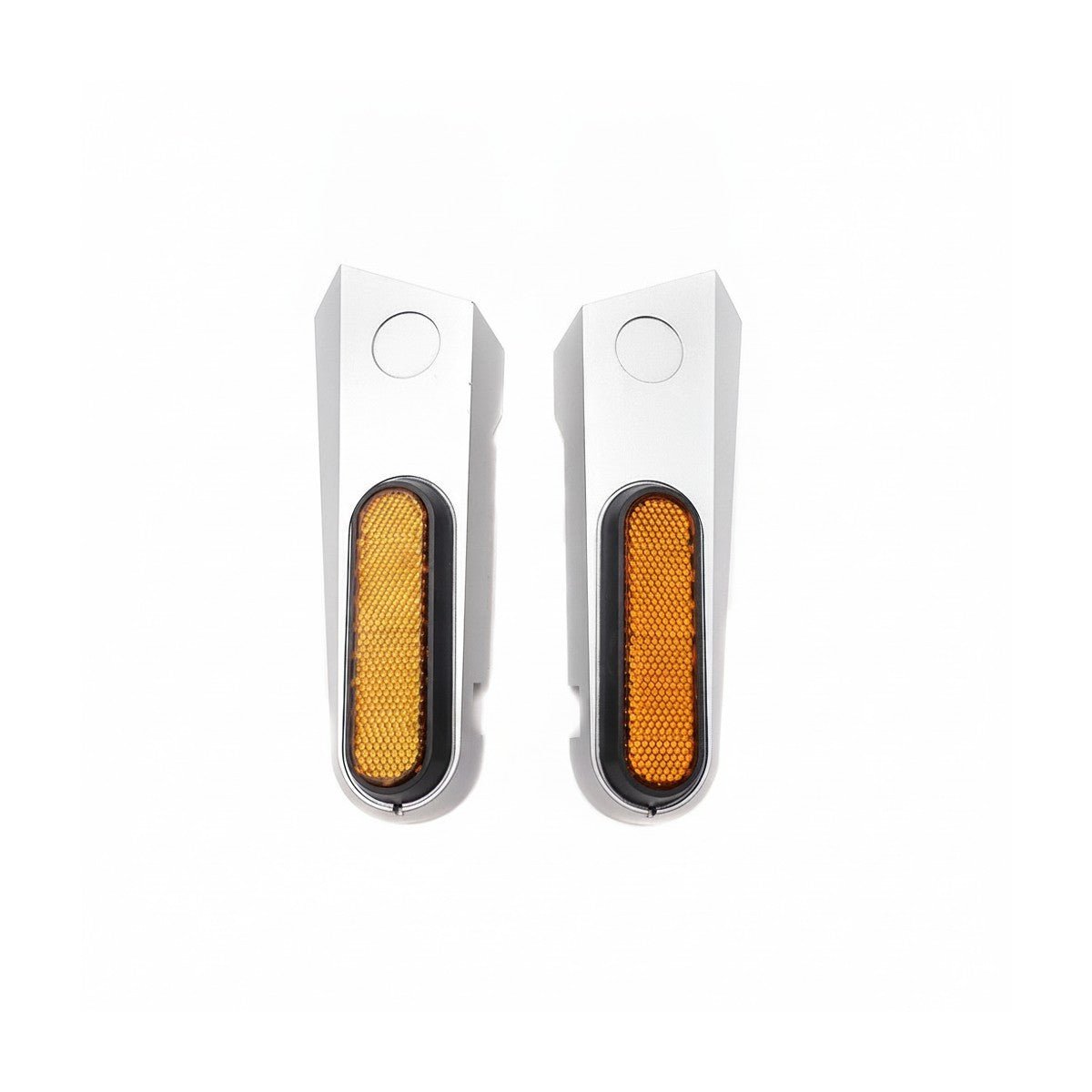 Paire de caches latéraux arrière gris avec réflecteurs orange pour trottinette électrique Xiaomi 5 Pro