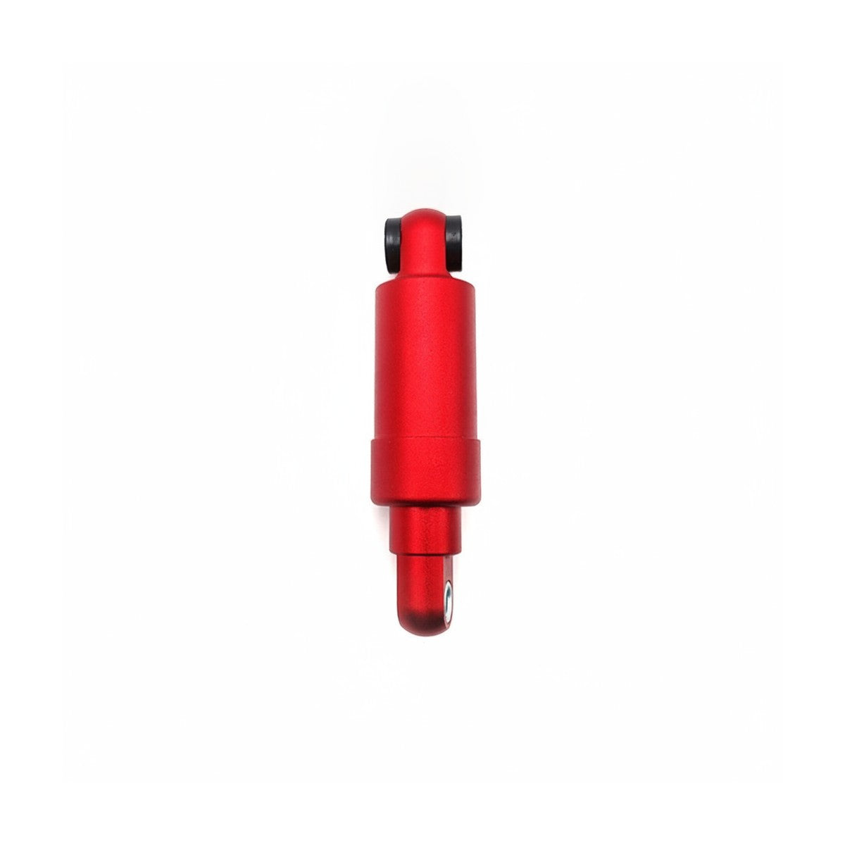Amortisseur arrière rouge pour trottinette électrique sur fond blanc