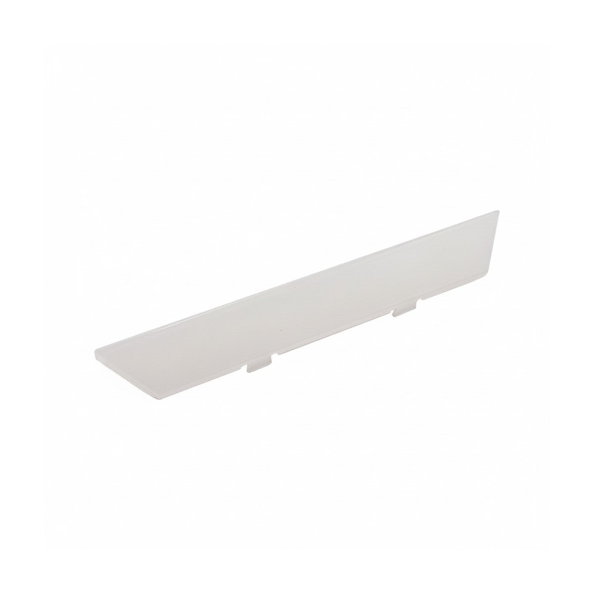 Plaque d'éclairage translucide droite pour deck de trottinette électrique sur fond blanc