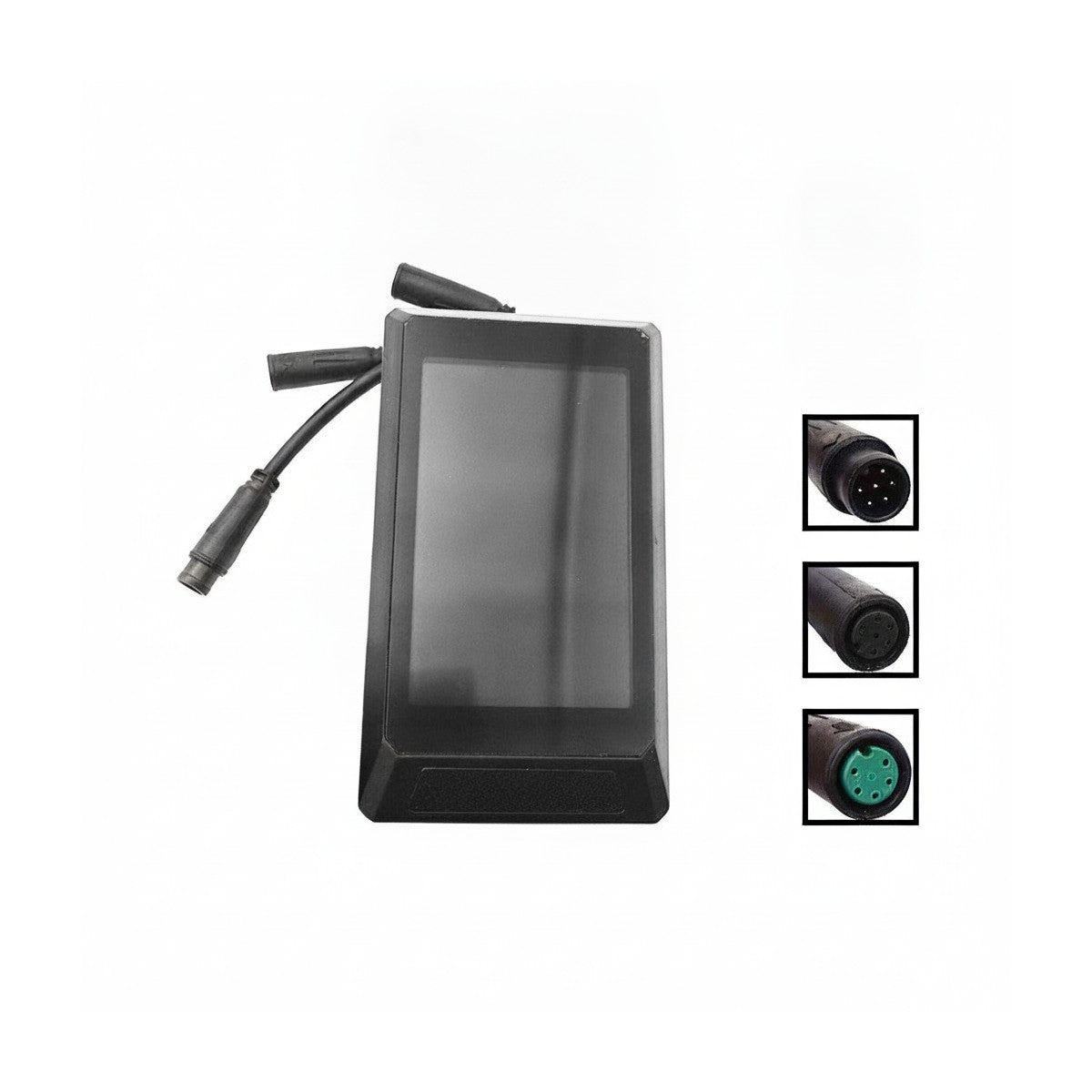 Afficheur LCD rectangulaire noir KuKirin avec ses câbles de connexion