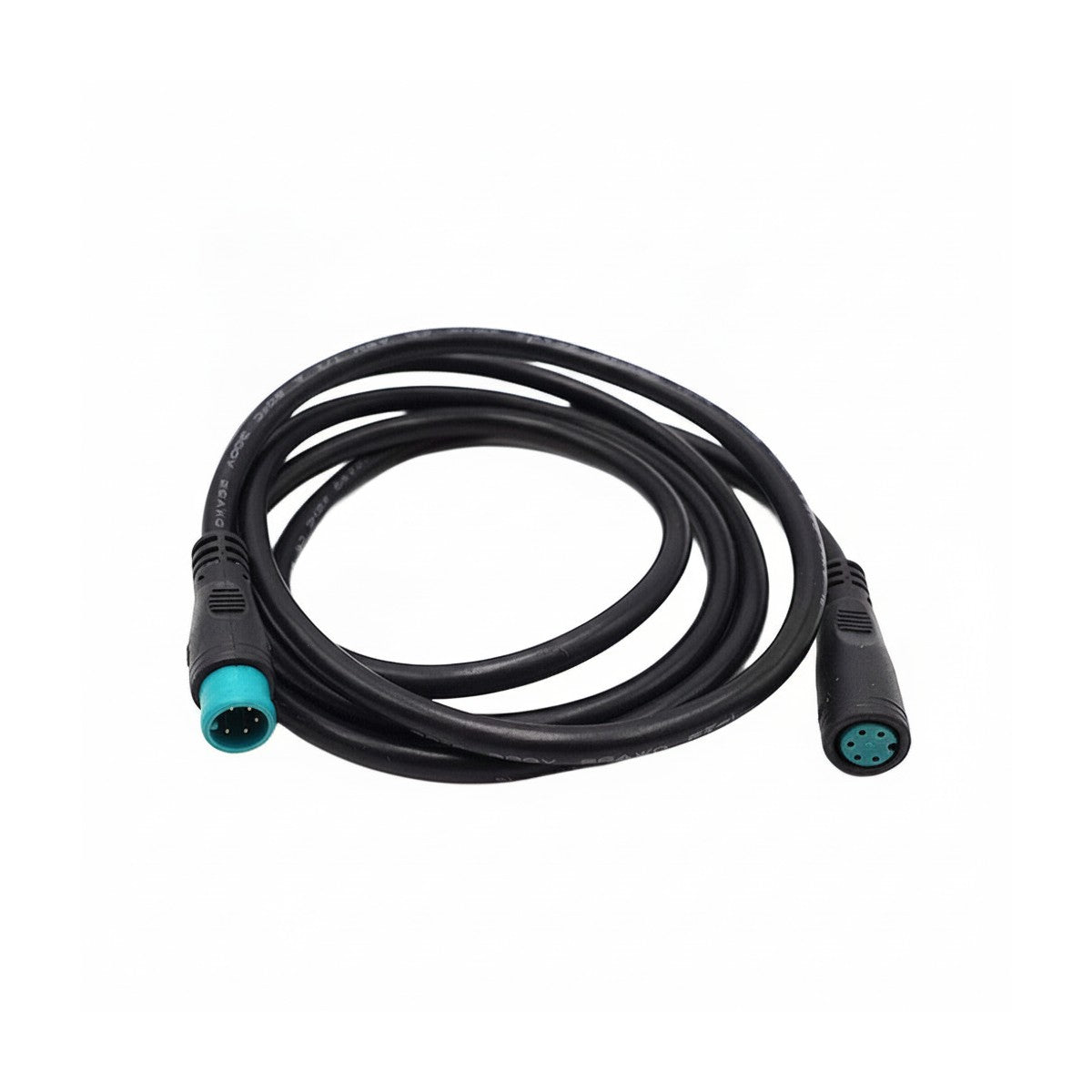Câble d'extension étanche noir 5 pins de 100 cm avec connecteurs vert et noir