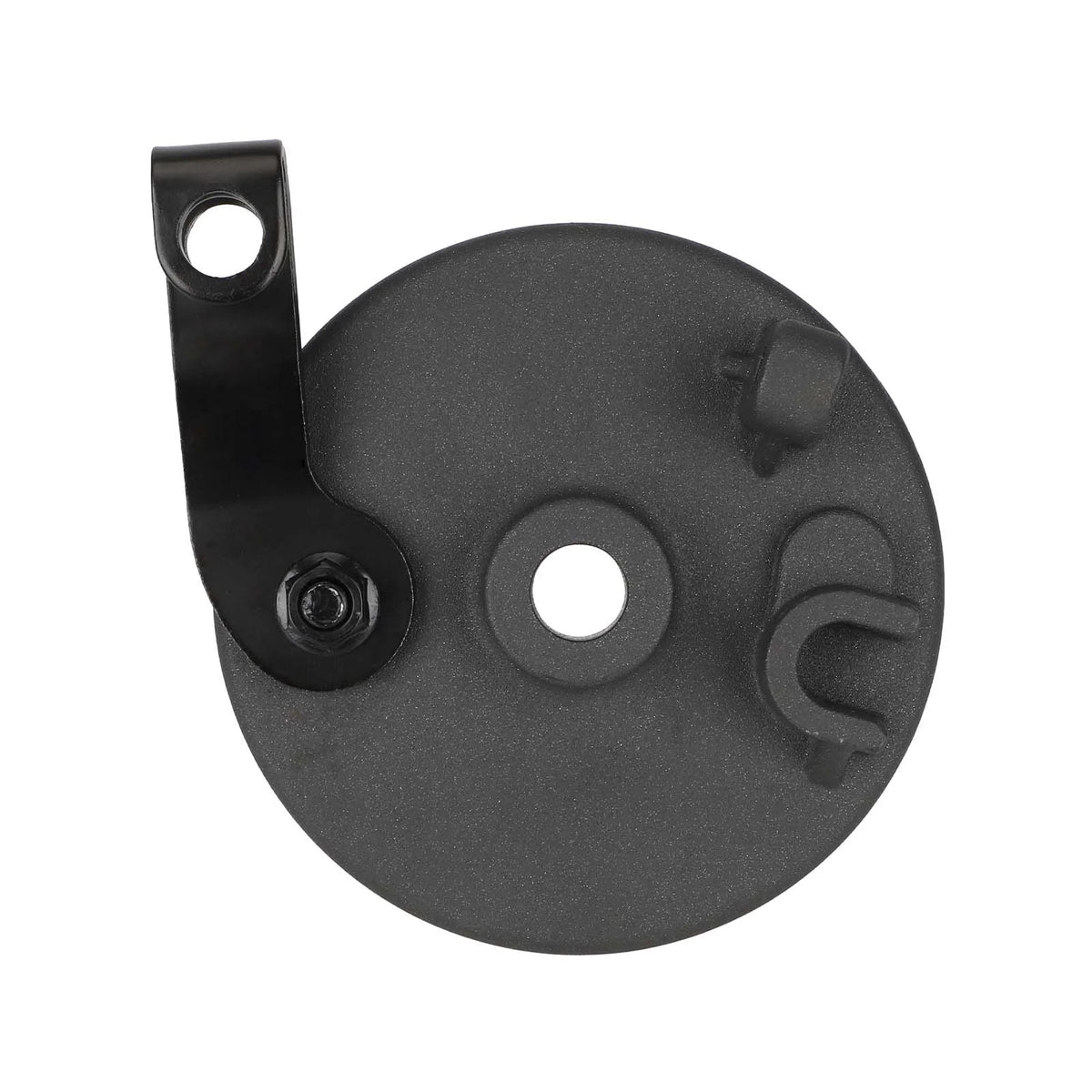 Couvercle de frein tambour avant gris foncé avec levier noir