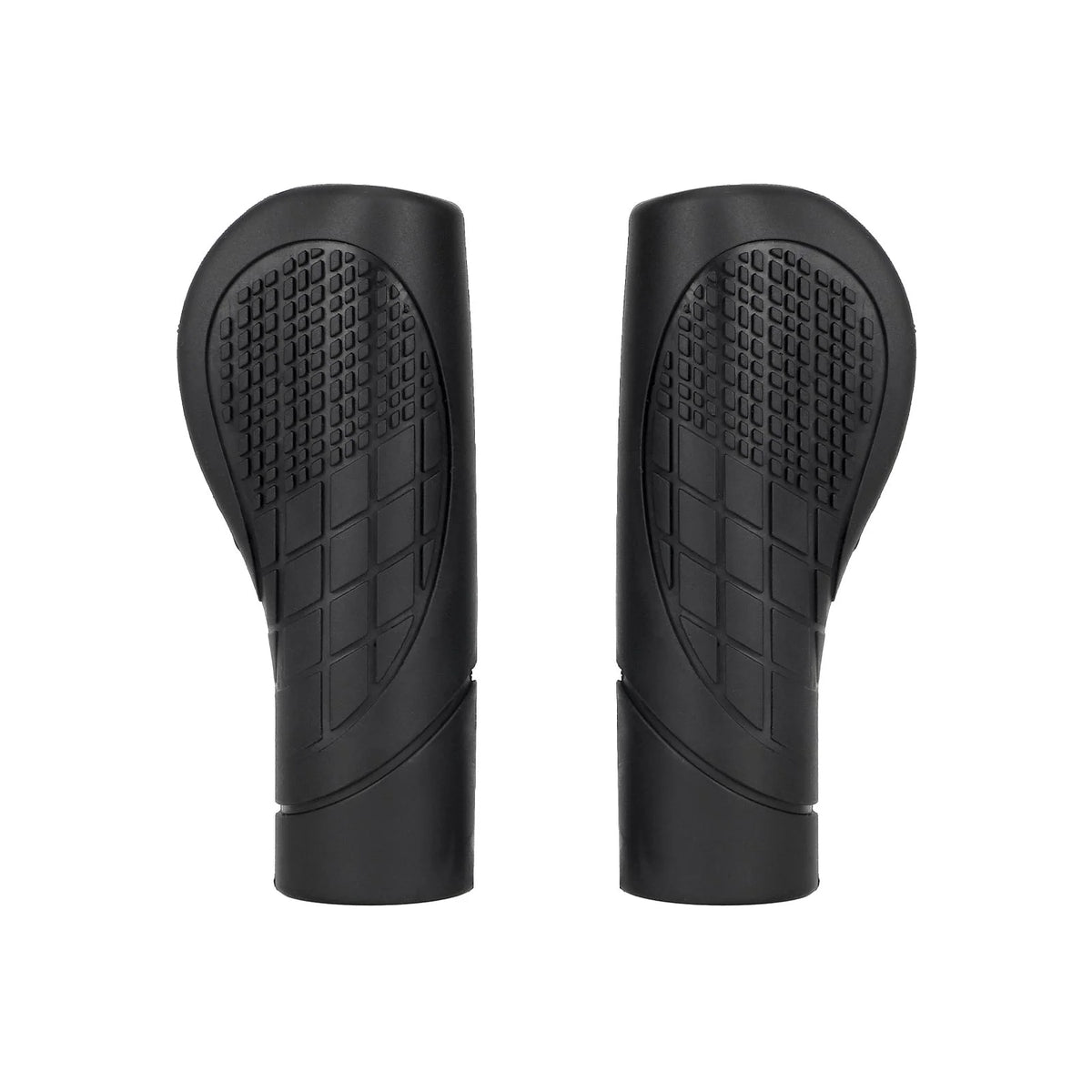 Paire de poignées de guidon ergonomiques noires antidérapantes pour trottinette électrique