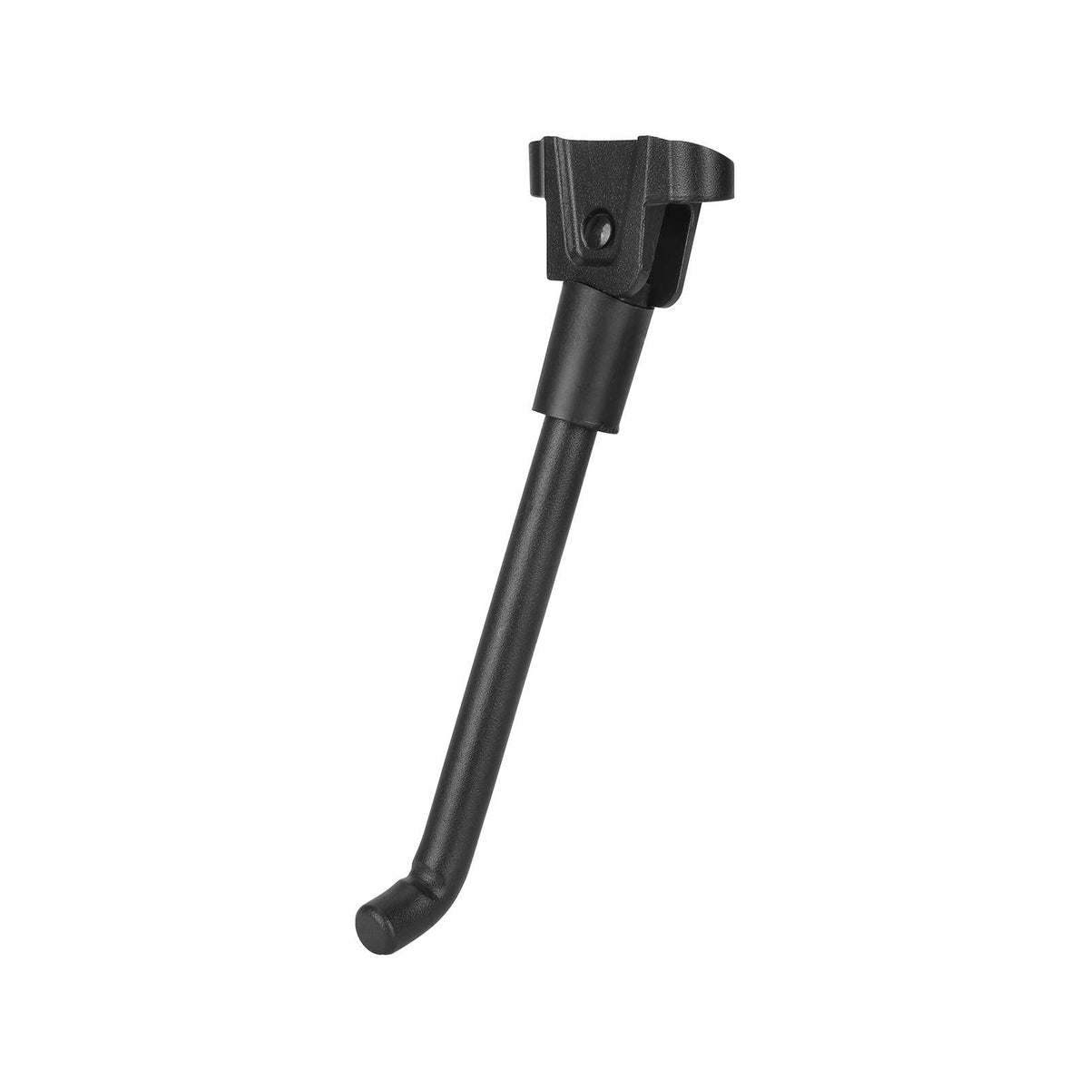 Béquille d'origine noire pour trottinette électrique sur fond blanc