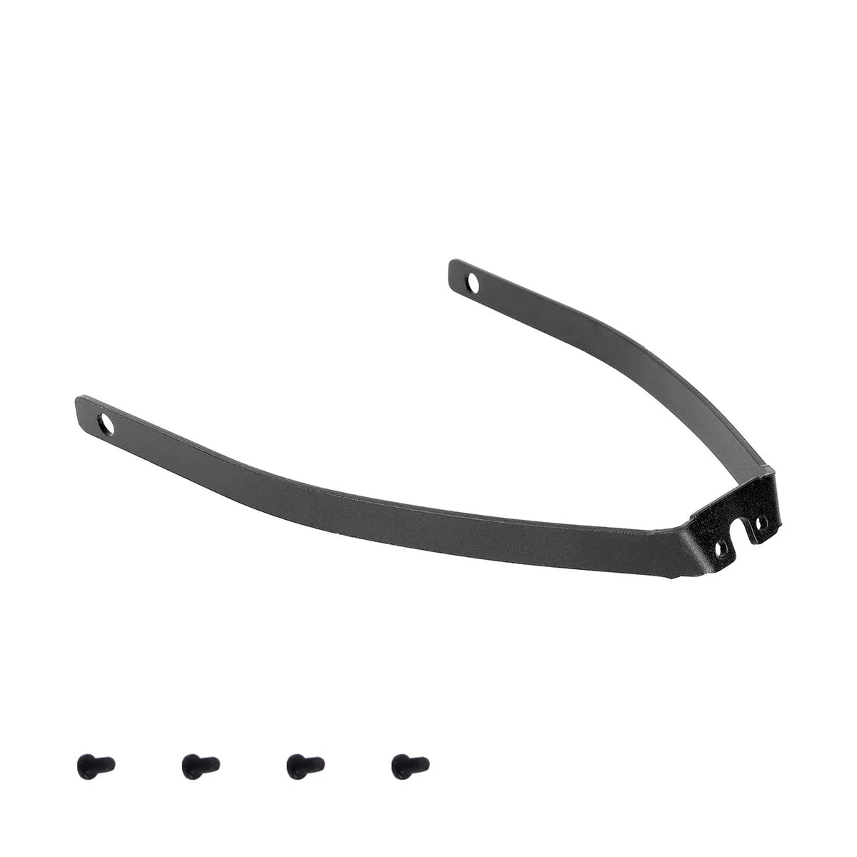 Support de garde-boue arrière noir pour trottinette électrique avec ses quatre vis de fixation