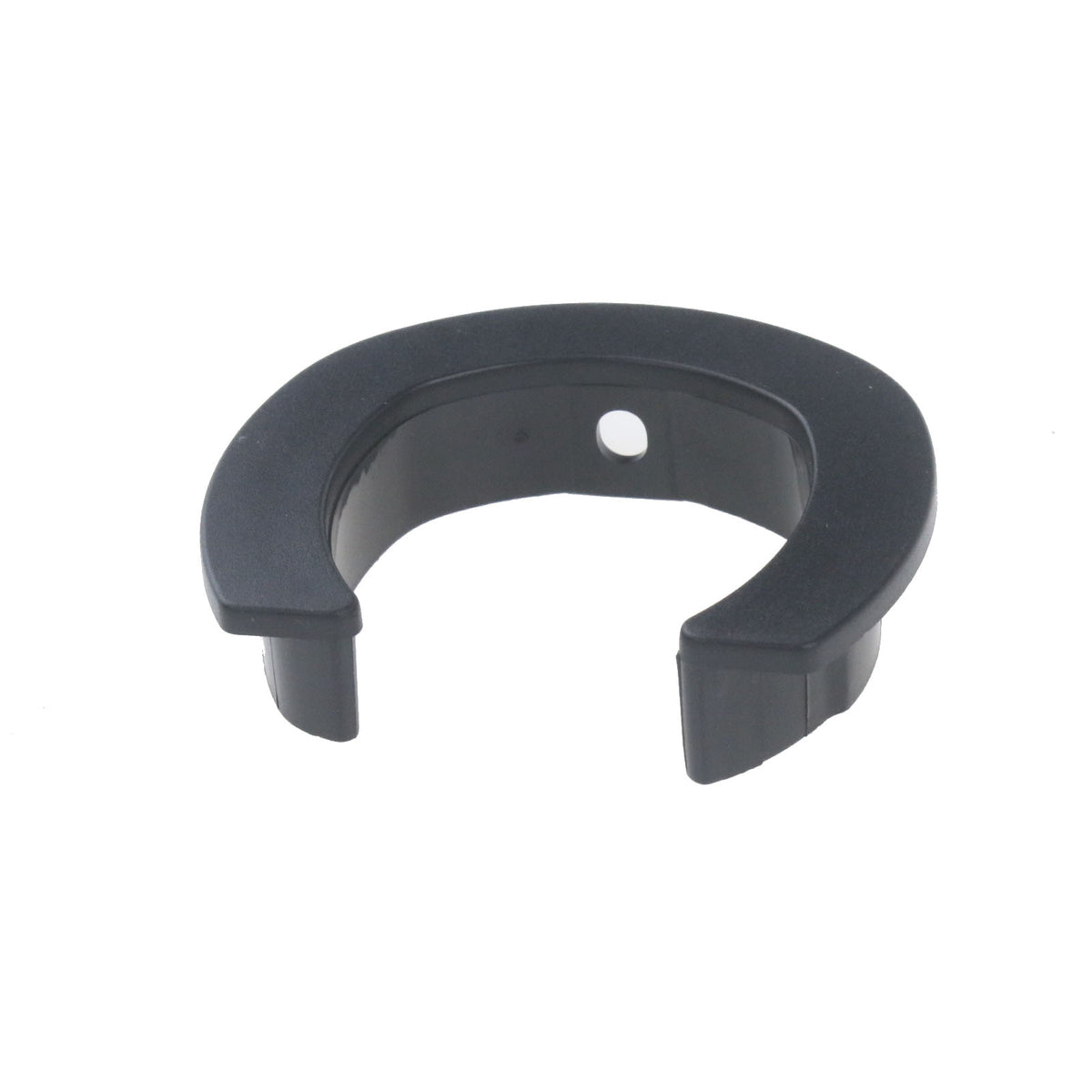 Base de bague de pliage en plastique noir vue de face