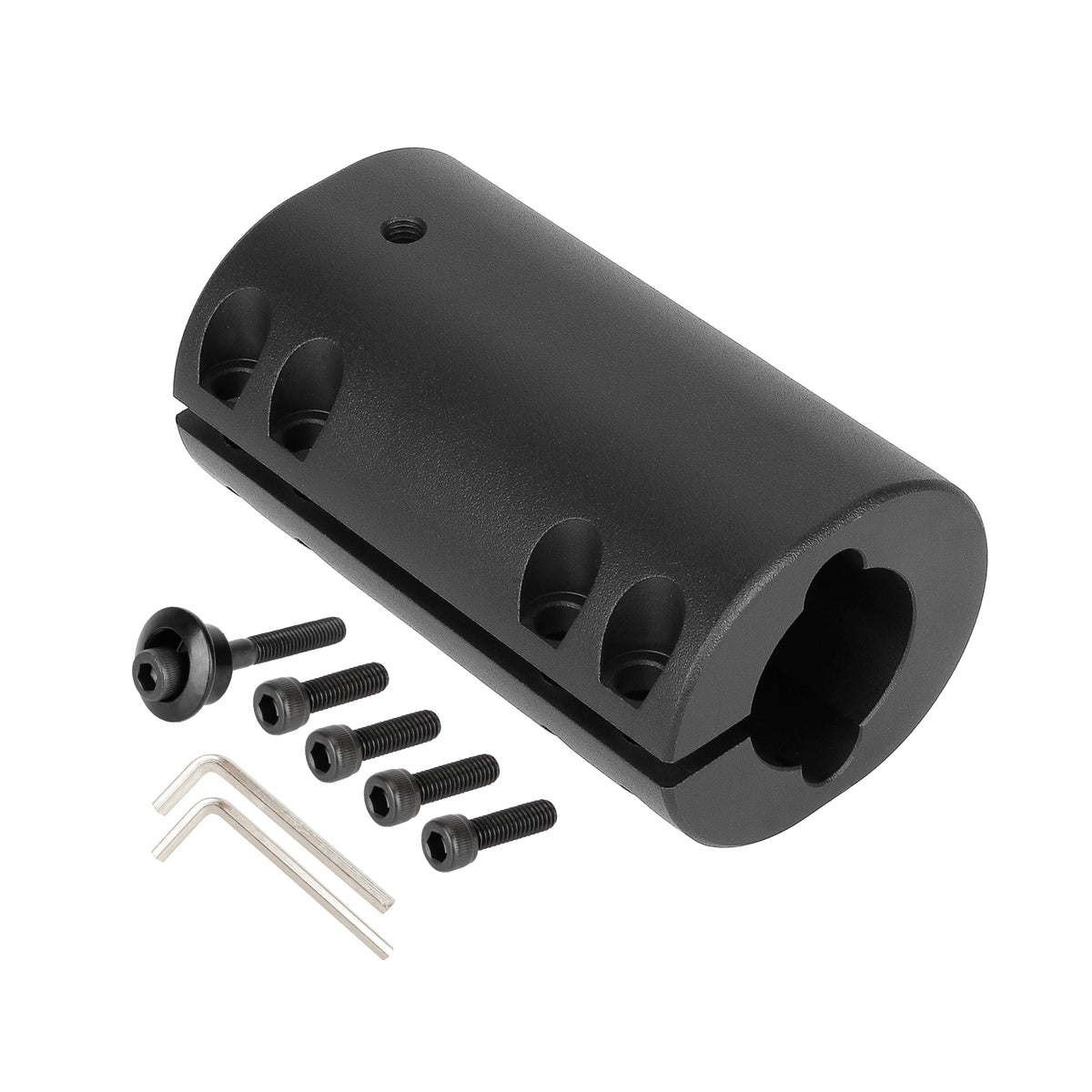 Bague de Serrage de Pliage en Aluminium CNC Noir