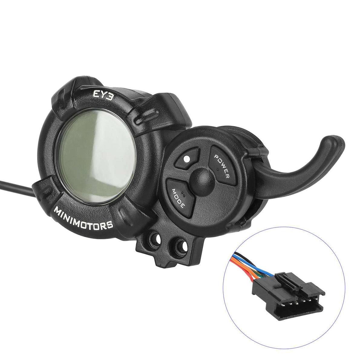 Afficheur LCD EY3 Minimotors d'Origine avec Gâchette d'Accélération, vue 2