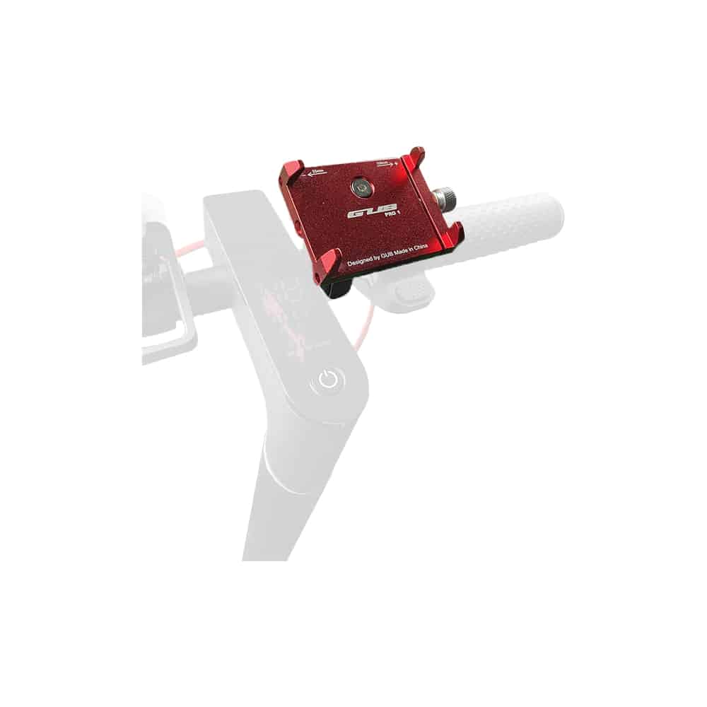 Support Téléphone GUB Pro 1 Rouge pour Trottinette Électrique
