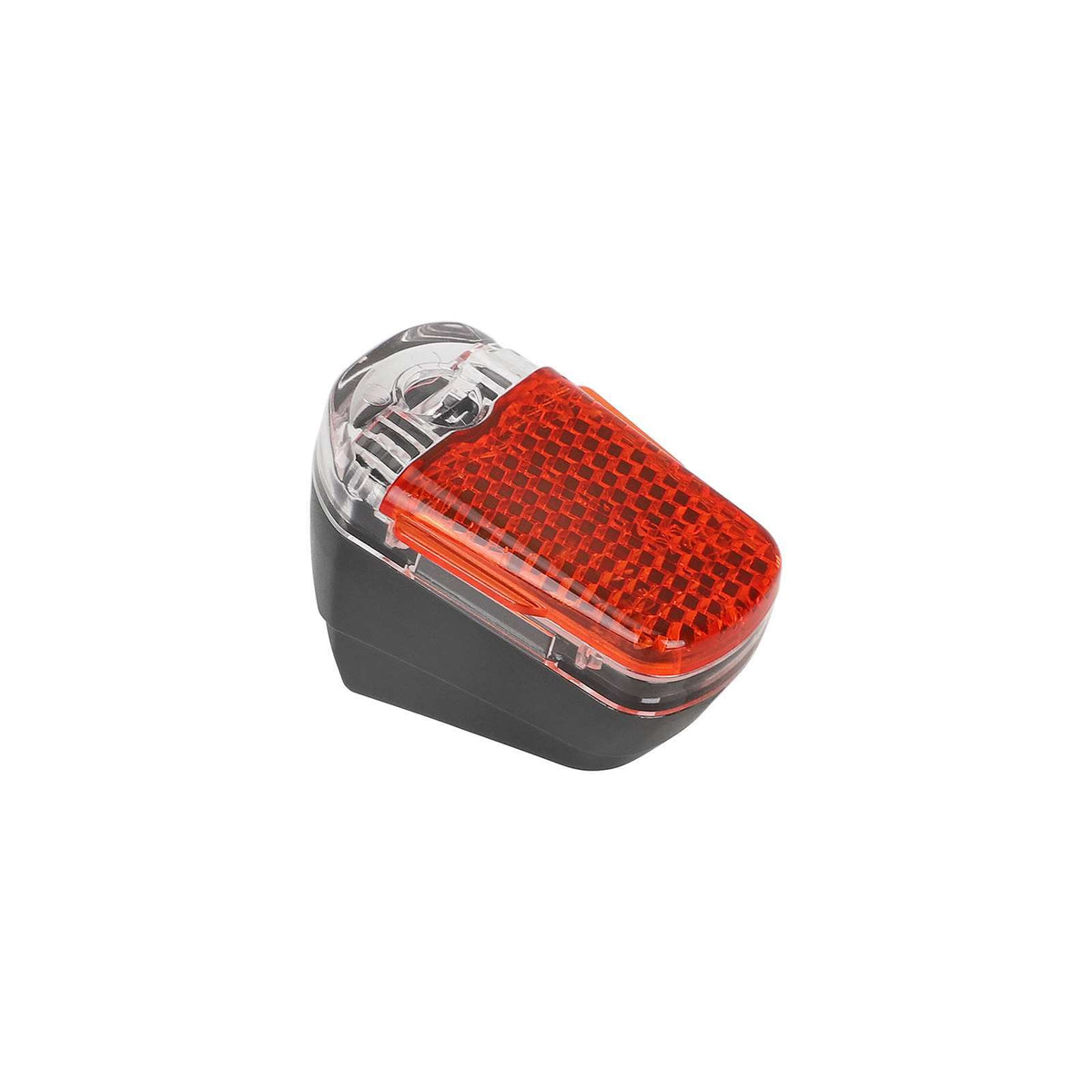 Feu arrière de trottinette électrique avec cabochon rouge et transparent