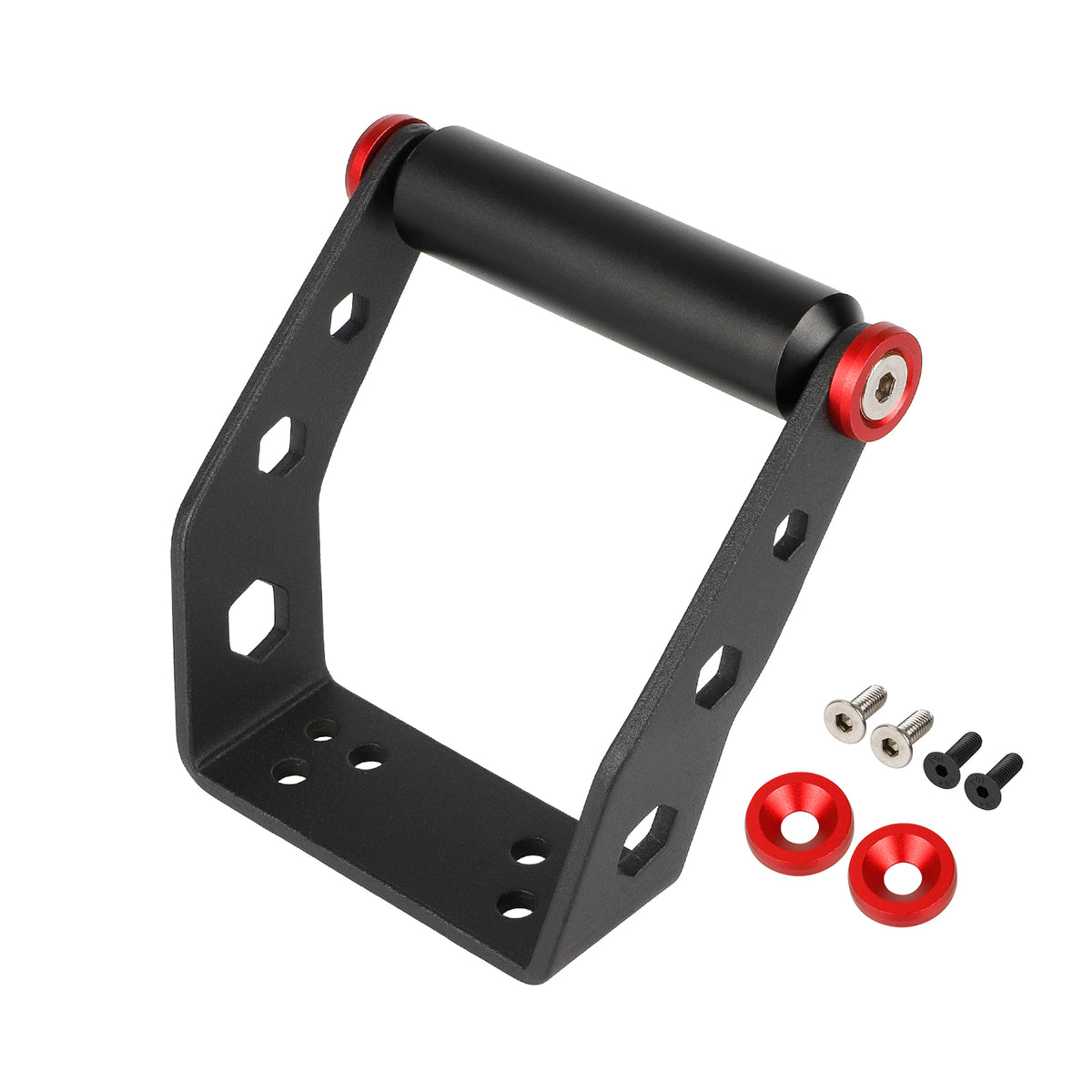 Poignée de Transport Arrière en Aluminium Noir et Rouge, vue 4