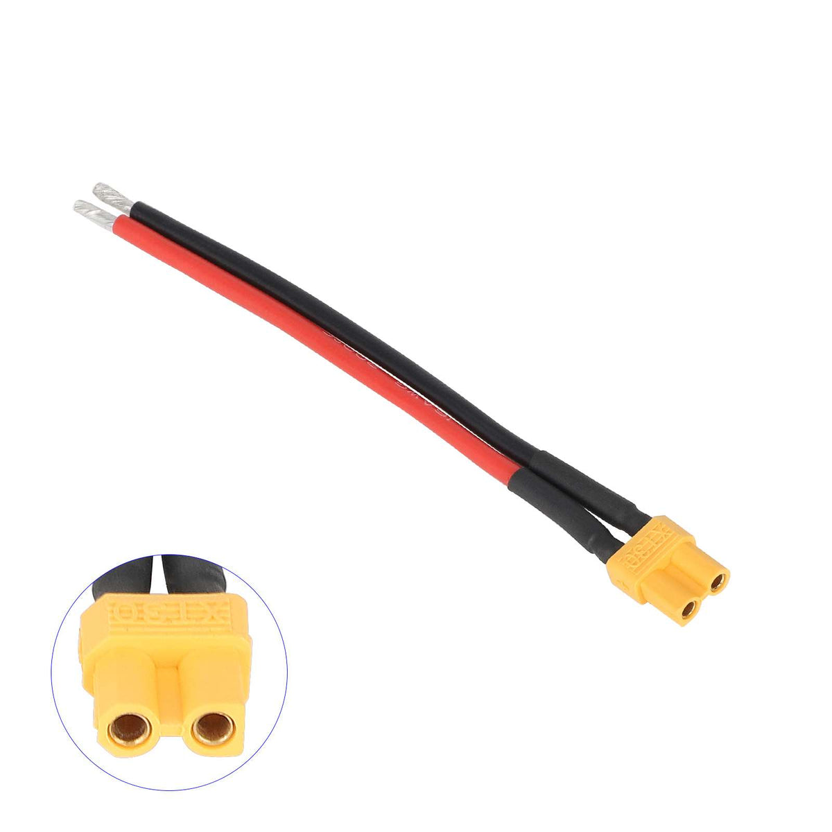 Câble Batterie Connecteur XT30 Femelle (100 mm) 14 AWG, vue 3