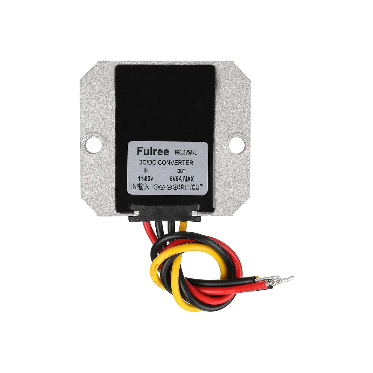 Convertisseur de Tension 11-90V vers 5V 5A Boîtier Aluminium, vue 5