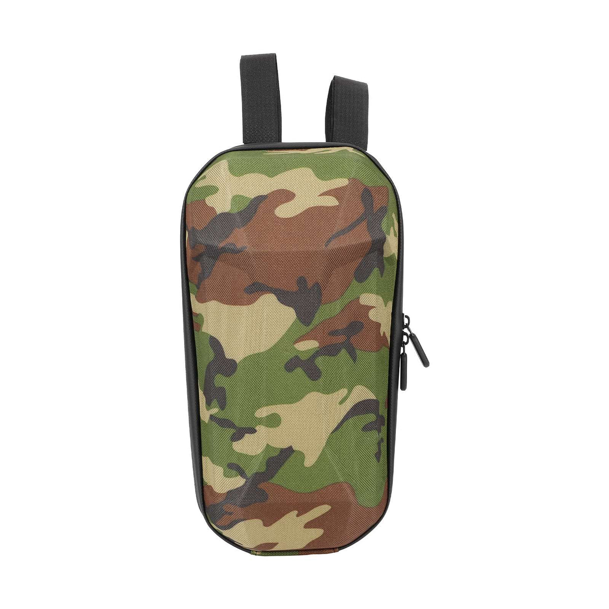 Sacoche rigide de guidon motif camouflage vert pour trottinette électrique et vélo