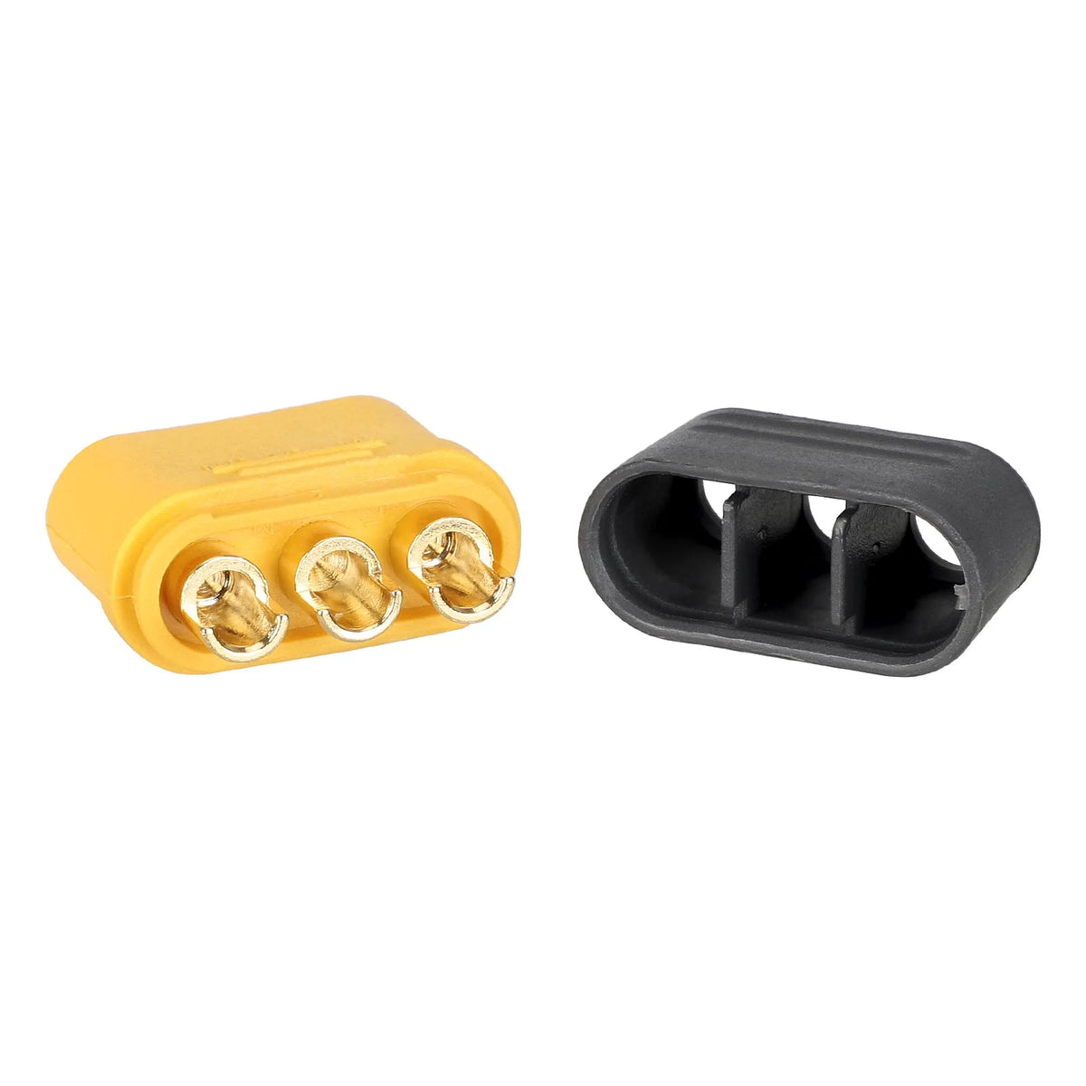 Connecteur Amass MR60 Mâle 3 Broches Jaune et Noir, vue 5