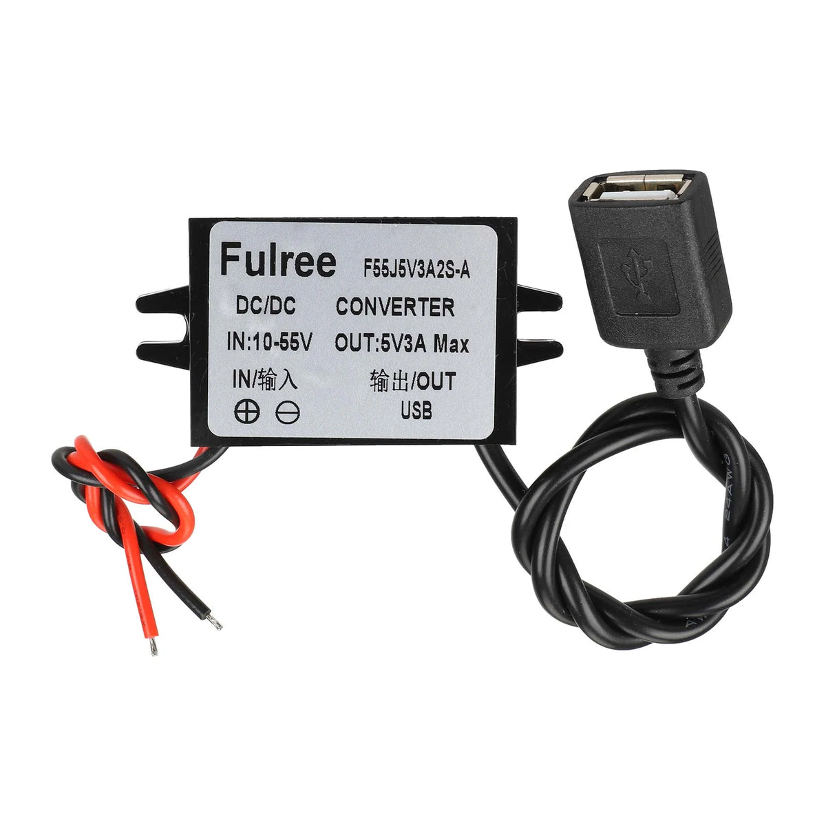 Convertisseur de Tension DC-DC 10-55V vers 5V 3A avec Port USB, vue 5
