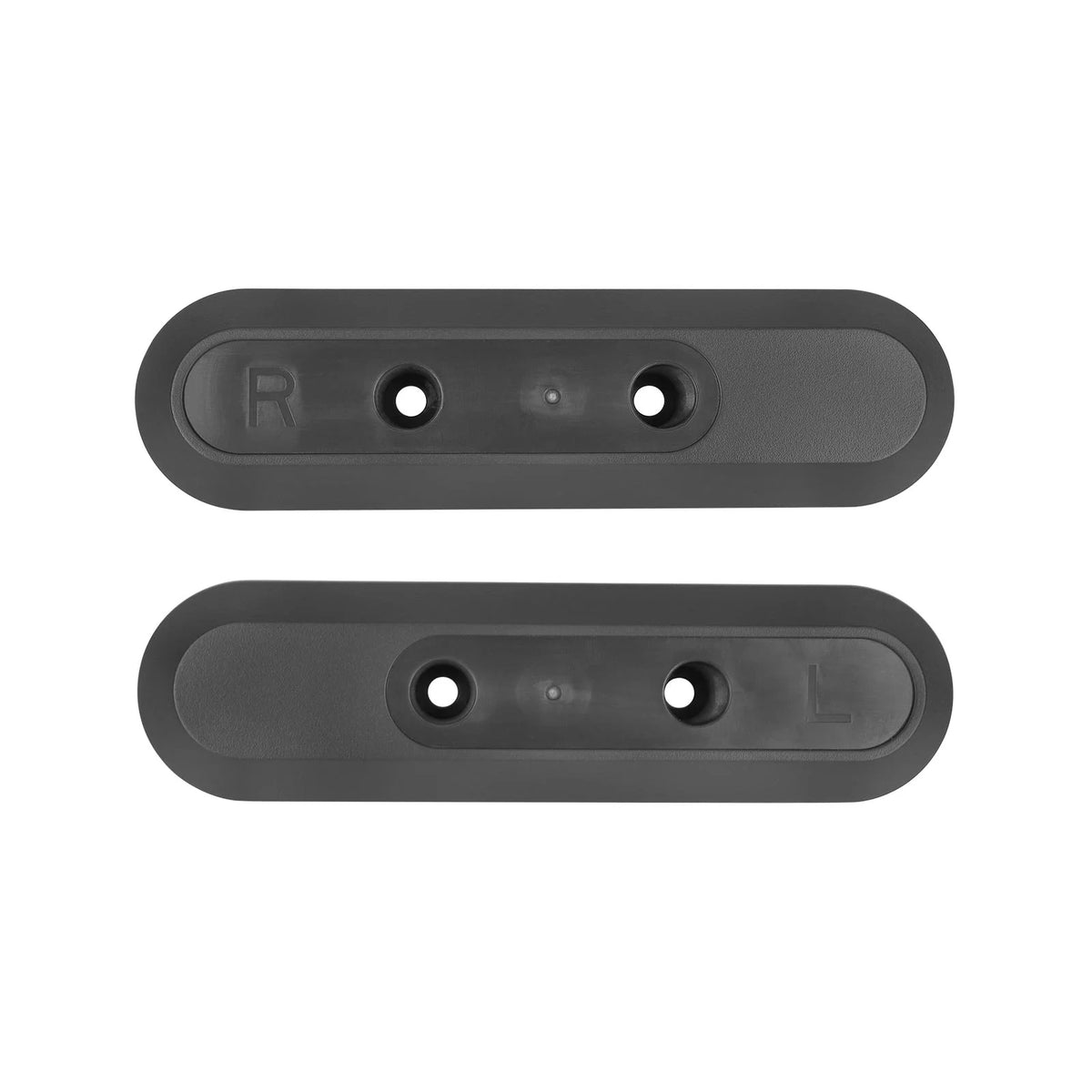 Paire de caches décoratifs plastique arrière noirs pour trottinette électrique
