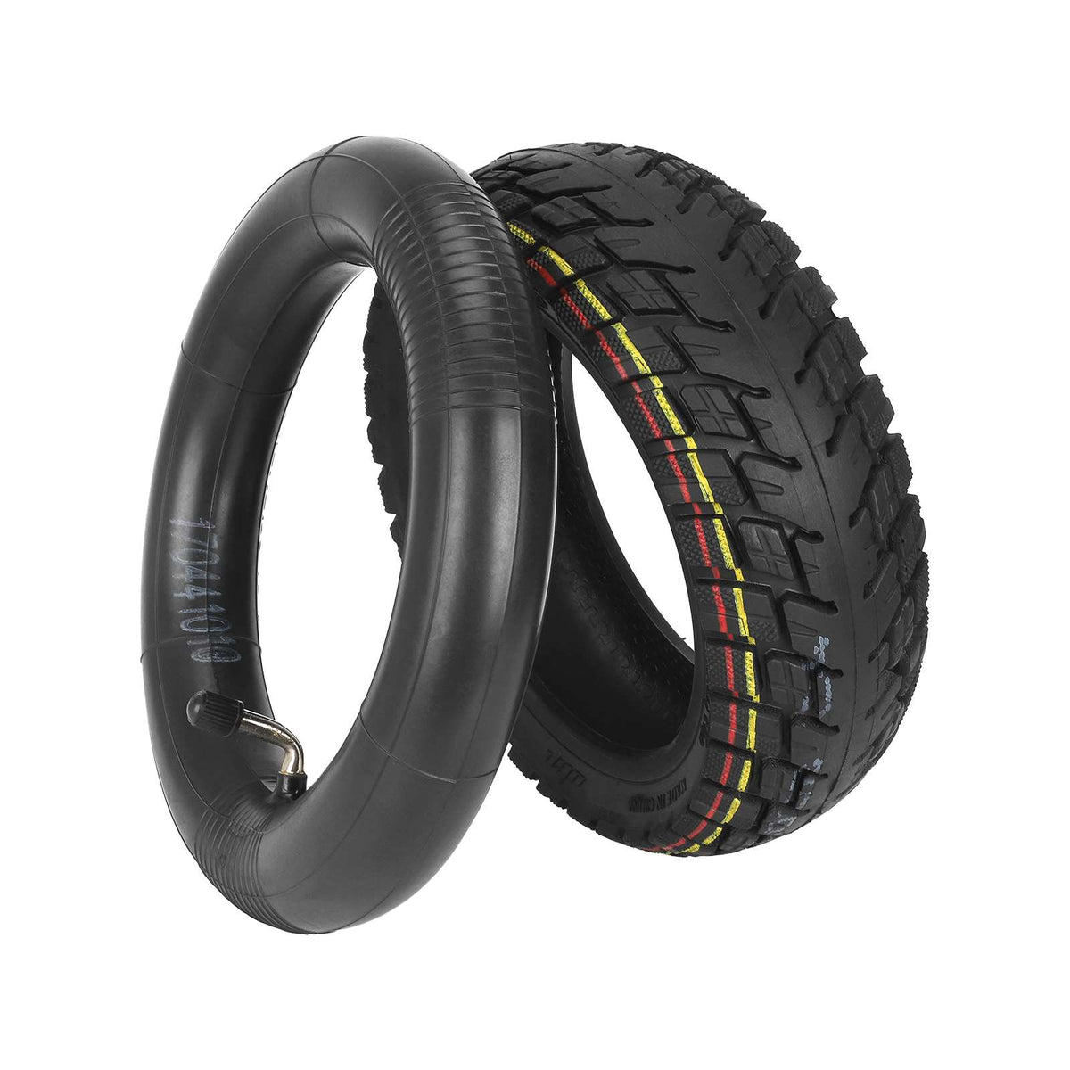 Pneu de trottinette 8.5x3 pouces avec sa chambre à air à valve coudée 90 degrés