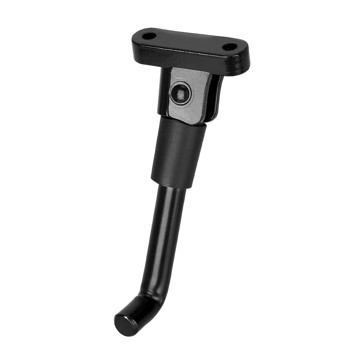 Béquille noire pour trottinette électrique vue de trois-quarts