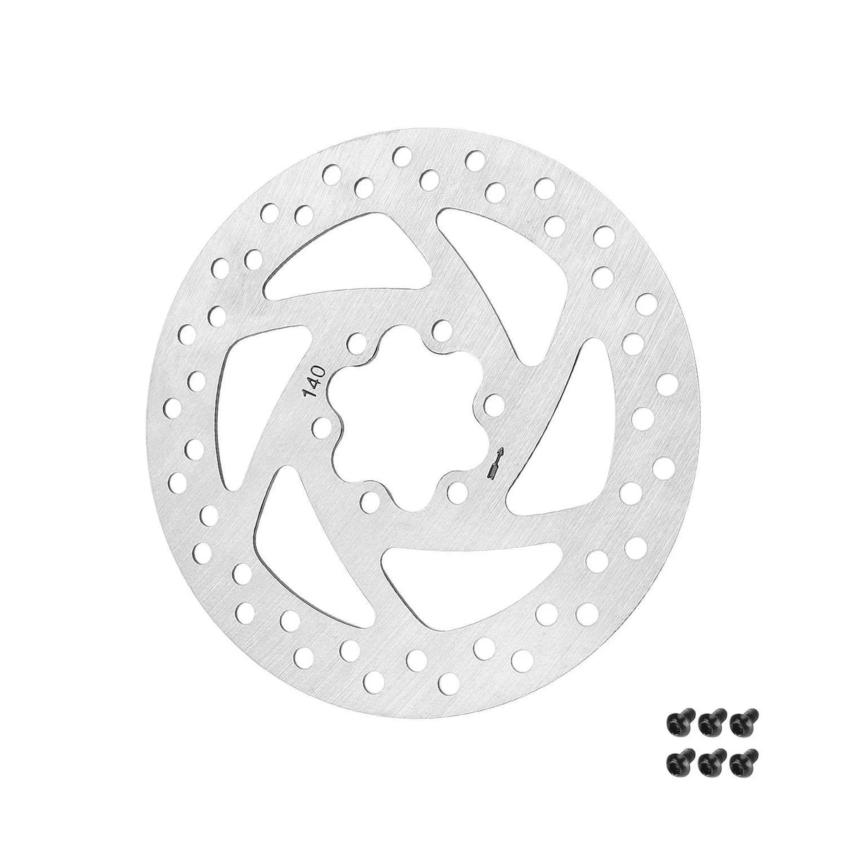 Disque de frein 140 mm à 6 trous pour trottinette électrique avec vis de fixation