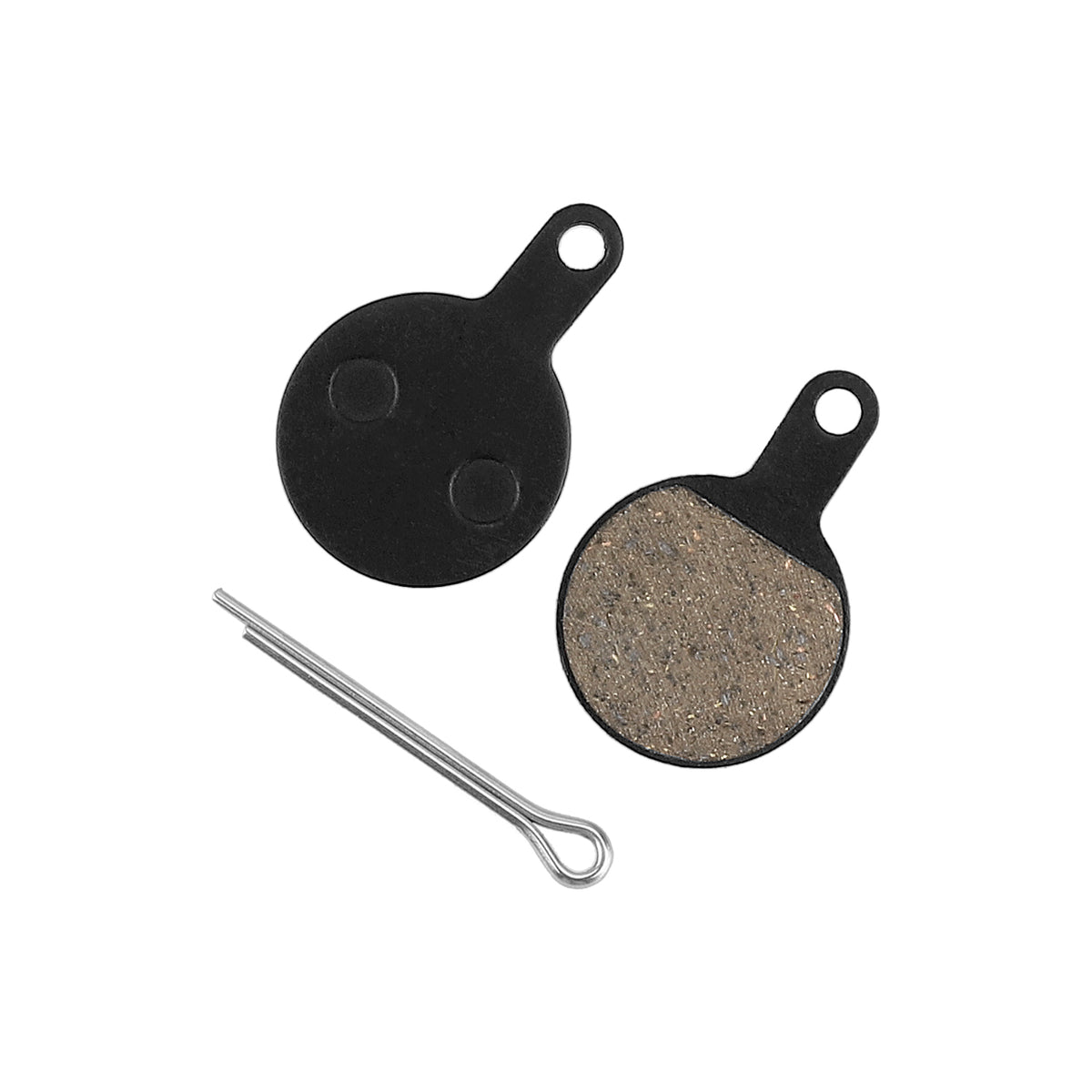 Plaquettes de frein semi-métalliques rondes avec goupille de fixation