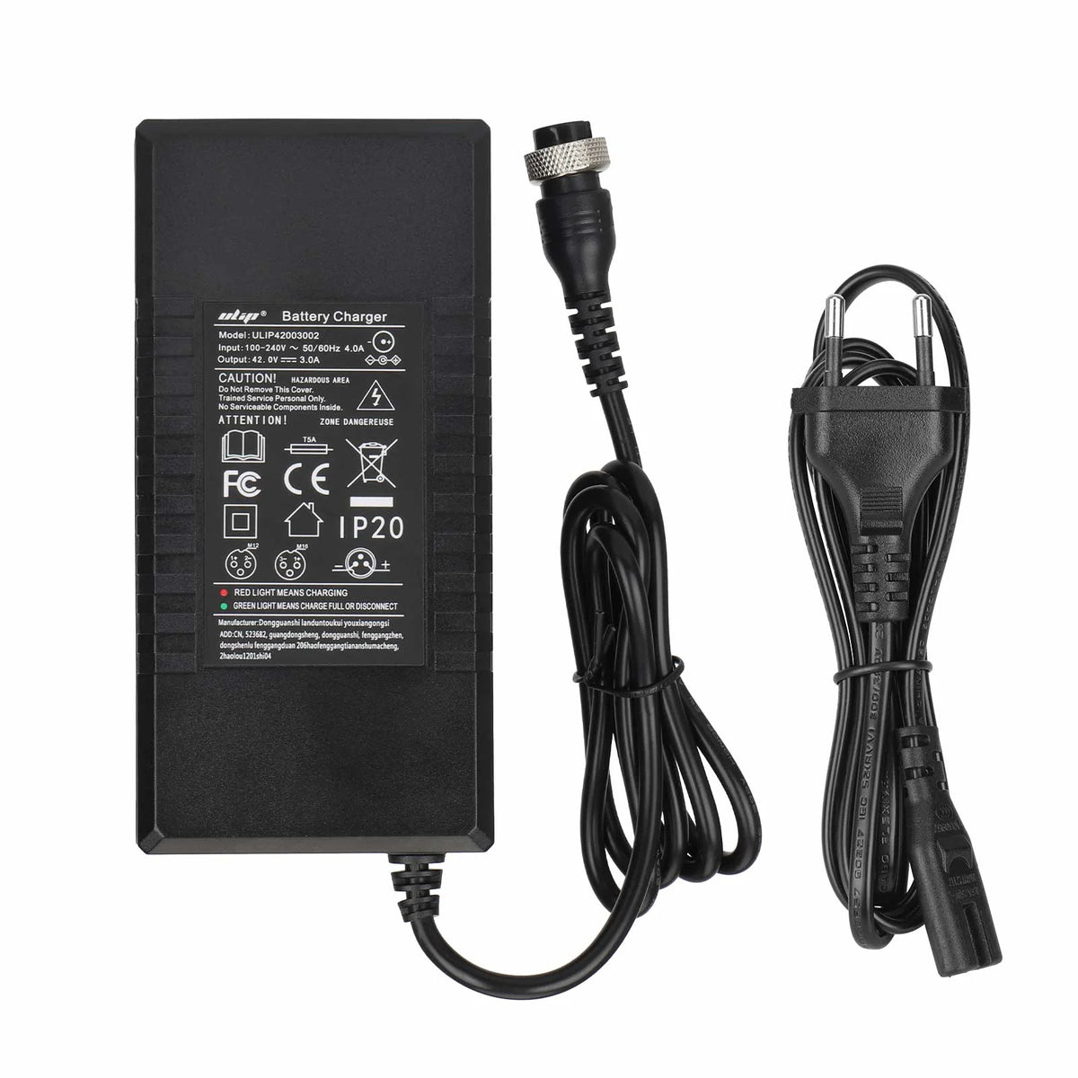 Chargeur 42V 3A Connecteur GX16 3 Broches, vue 6