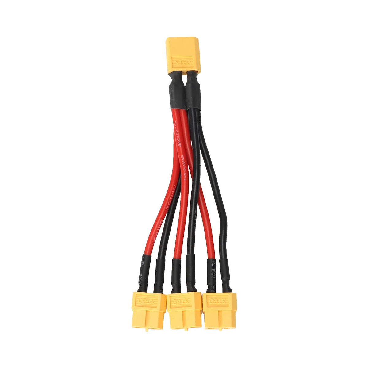 Câble Adaptateur XT60 1 Mâle vers 3 Femelles (14 AWG, 10 cm), vue 4