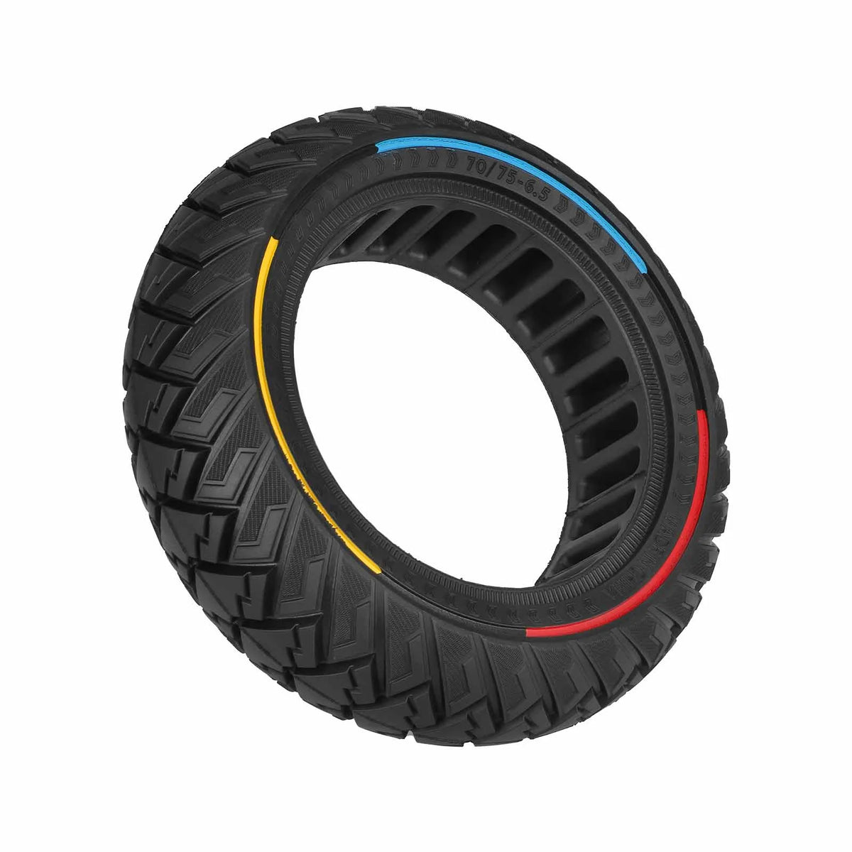 Pneu Plein Tout-Terrain 10 Pouces (70/75-6,5) Motif Ailes Tricolore, vue 5