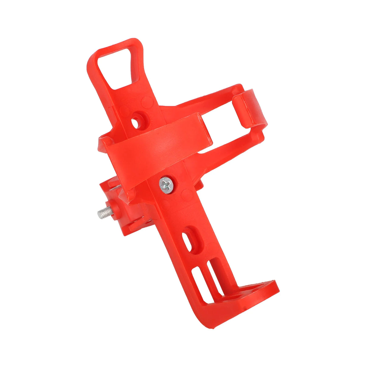 Porte-gourde en plastique rouge avec support de fixation rapide