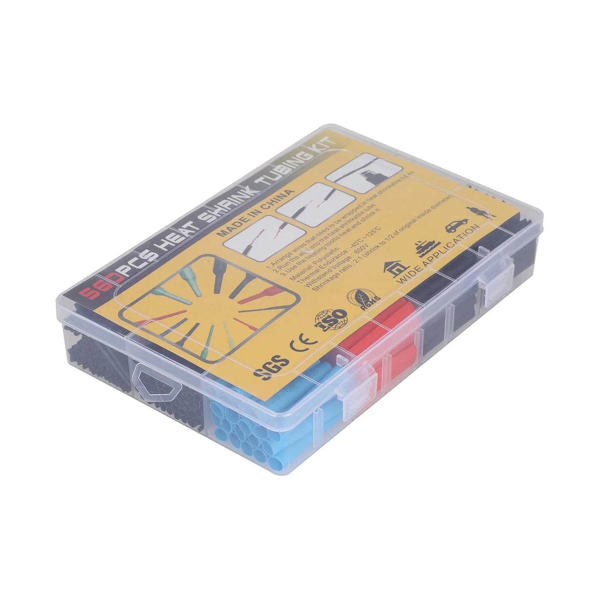 Kit 560 Pièces Gaine Thermorétractable Multicolore, vue 4