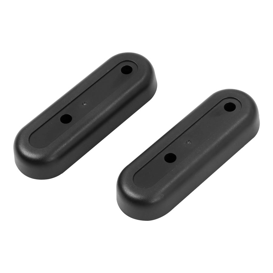 Deux caches décoratifs en plastique noir pour trottinette électrique