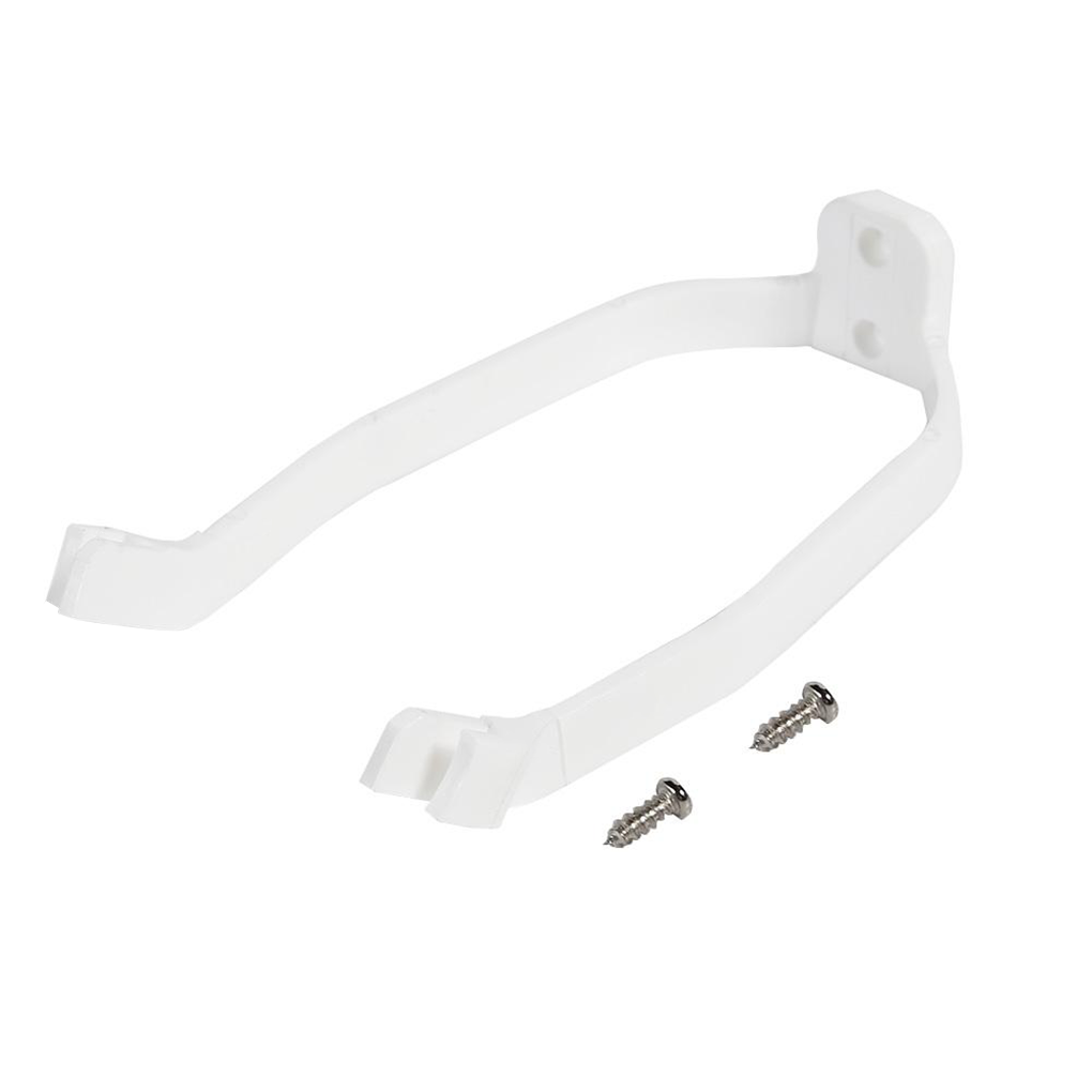 Support de garde-boue arrière blanc pour trottinette électrique avec vis de fixation