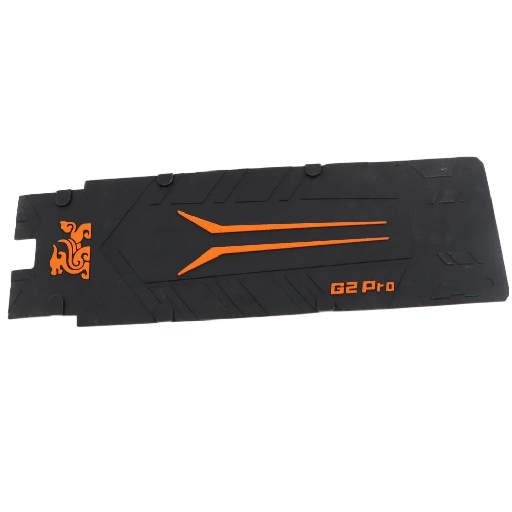 Grip de Deck en Silicone Antidérapant Noir et Orange, vue 6