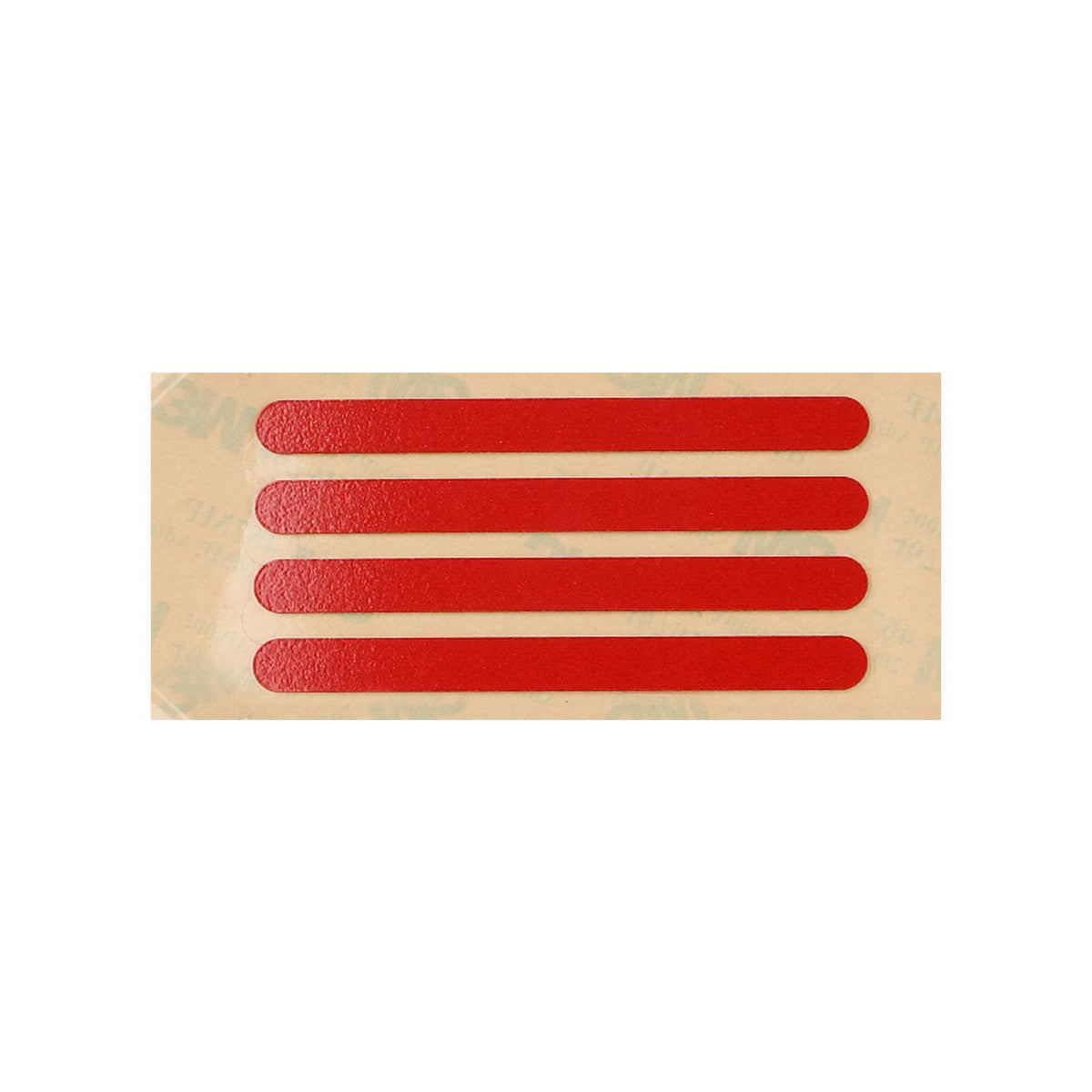 Quatre stickers réfléchissants rouges d'origine pour fourche avant et arrière de trottinette électrique