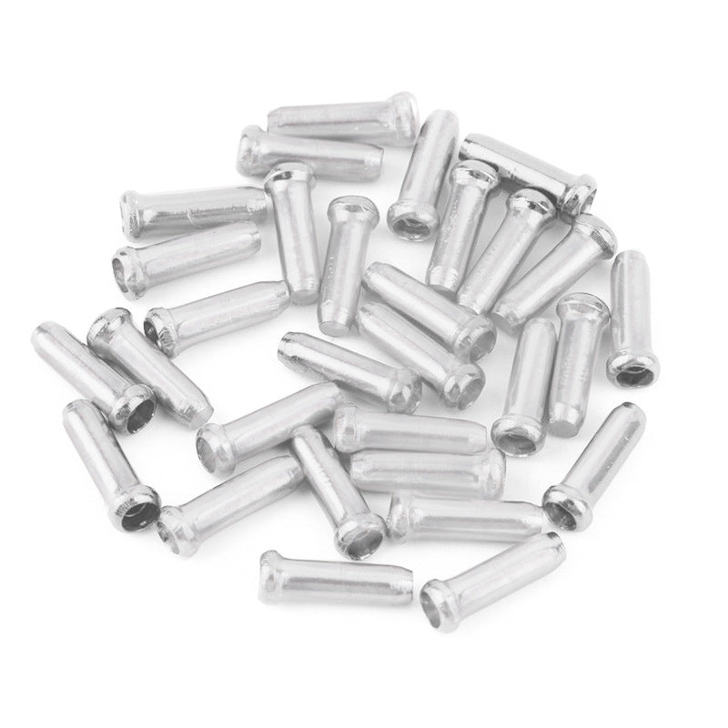 Lot de 50 Embouts de Câble de Frein Blanc