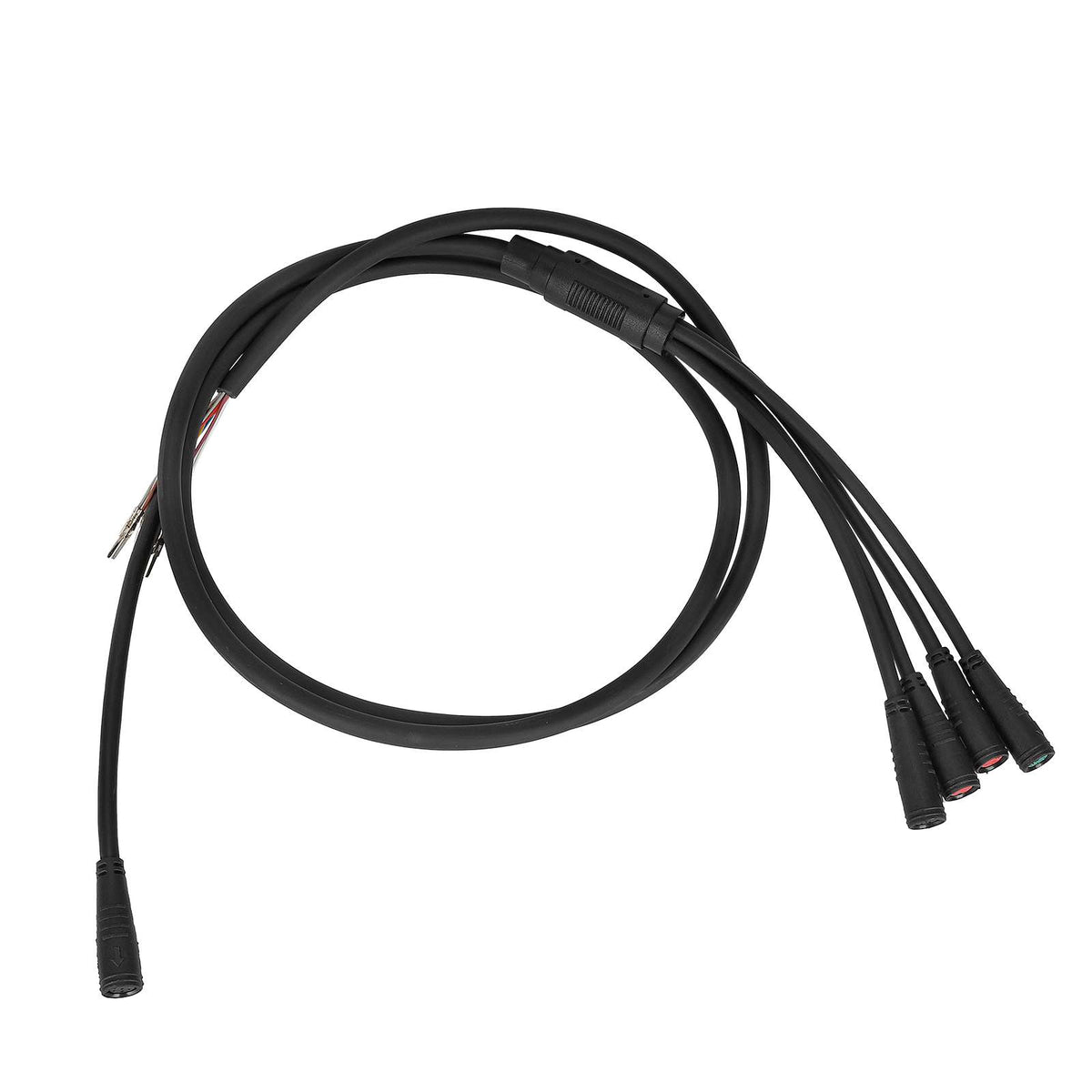 Câble d'afficheur principal noir avec plusieurs connecteurs pour trottinette électrique